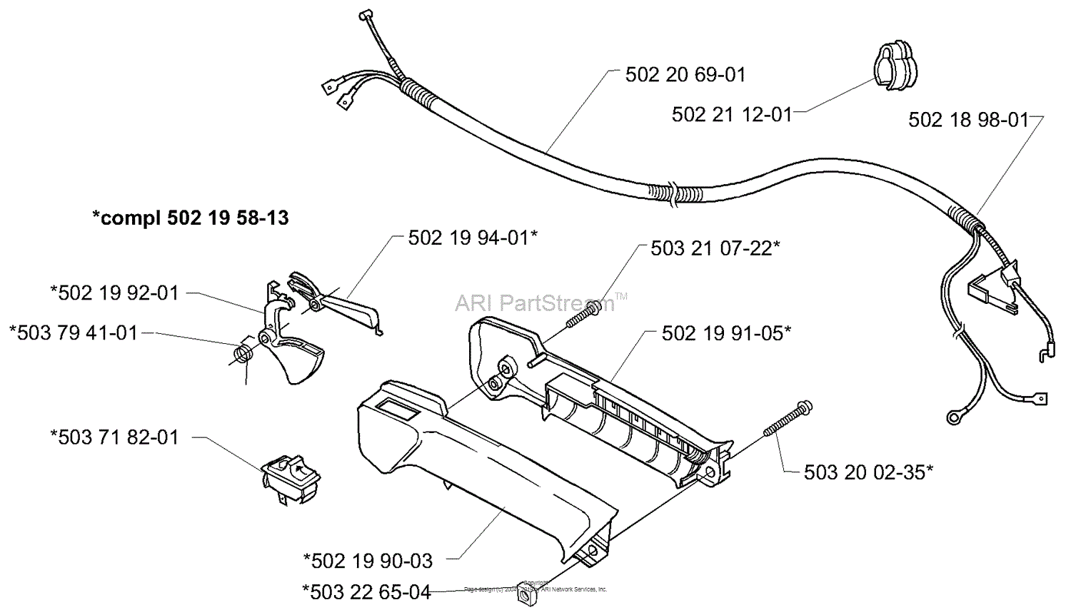 Husqvarna 232 R 2000 04 Parts Diagram For 232r Rd 235r Throttle Trigger