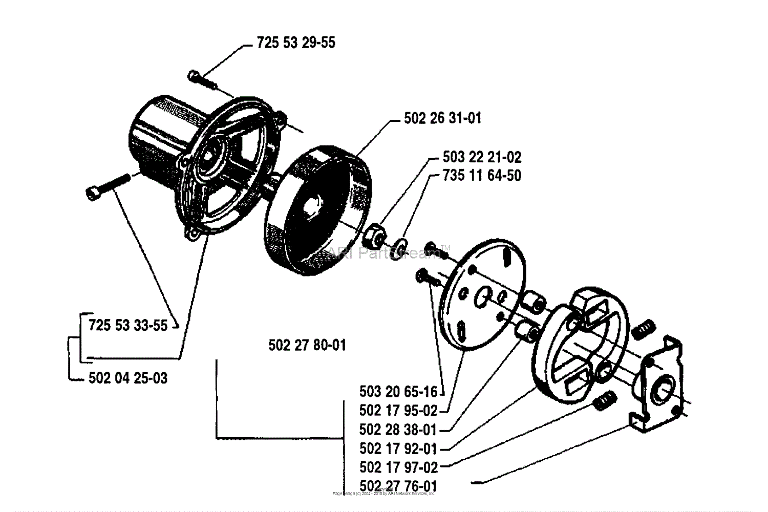 Husqvarna 250 Rx (1994-10) Parts Diagram For Clutch Assembly