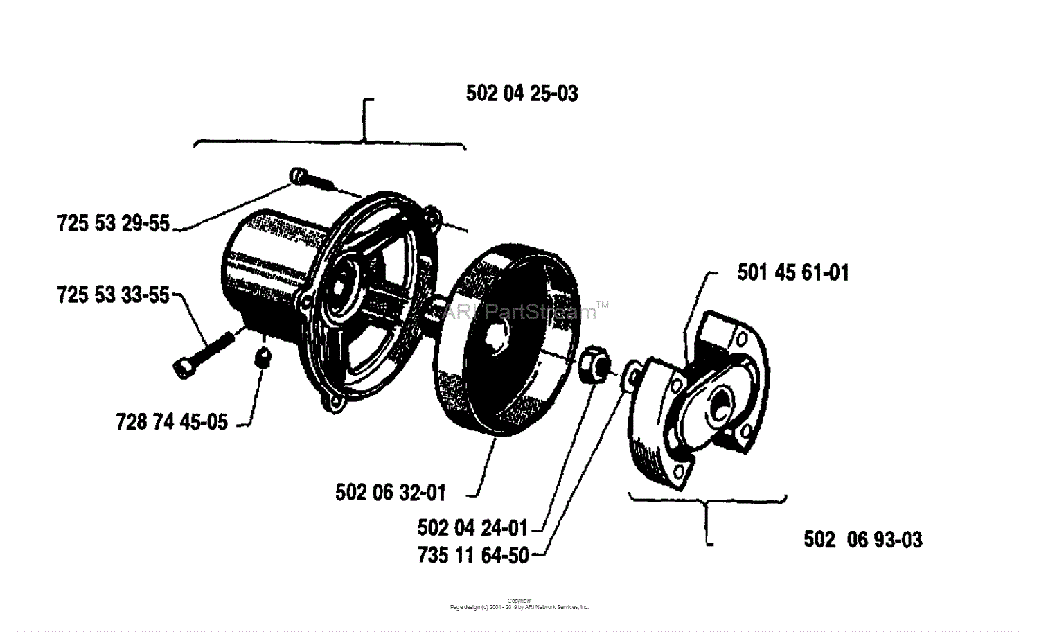 Husqvarna 36 R (1985-05) Parts Diagram for Crankcase Assembly