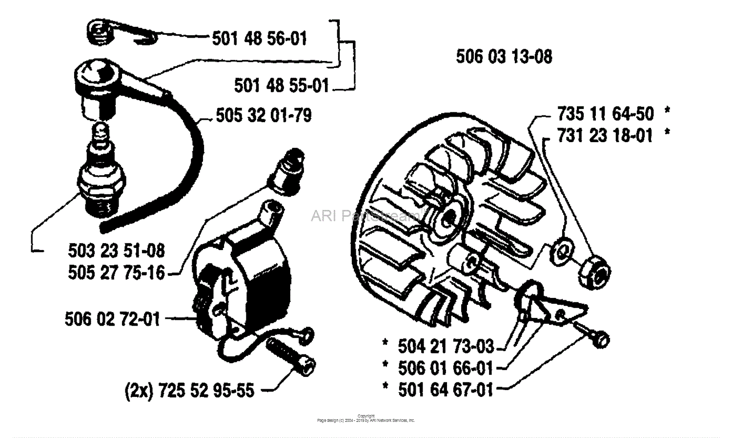 Husqvarna 39 R (1987-08) Parts Diagram for Ignition/Flywheel