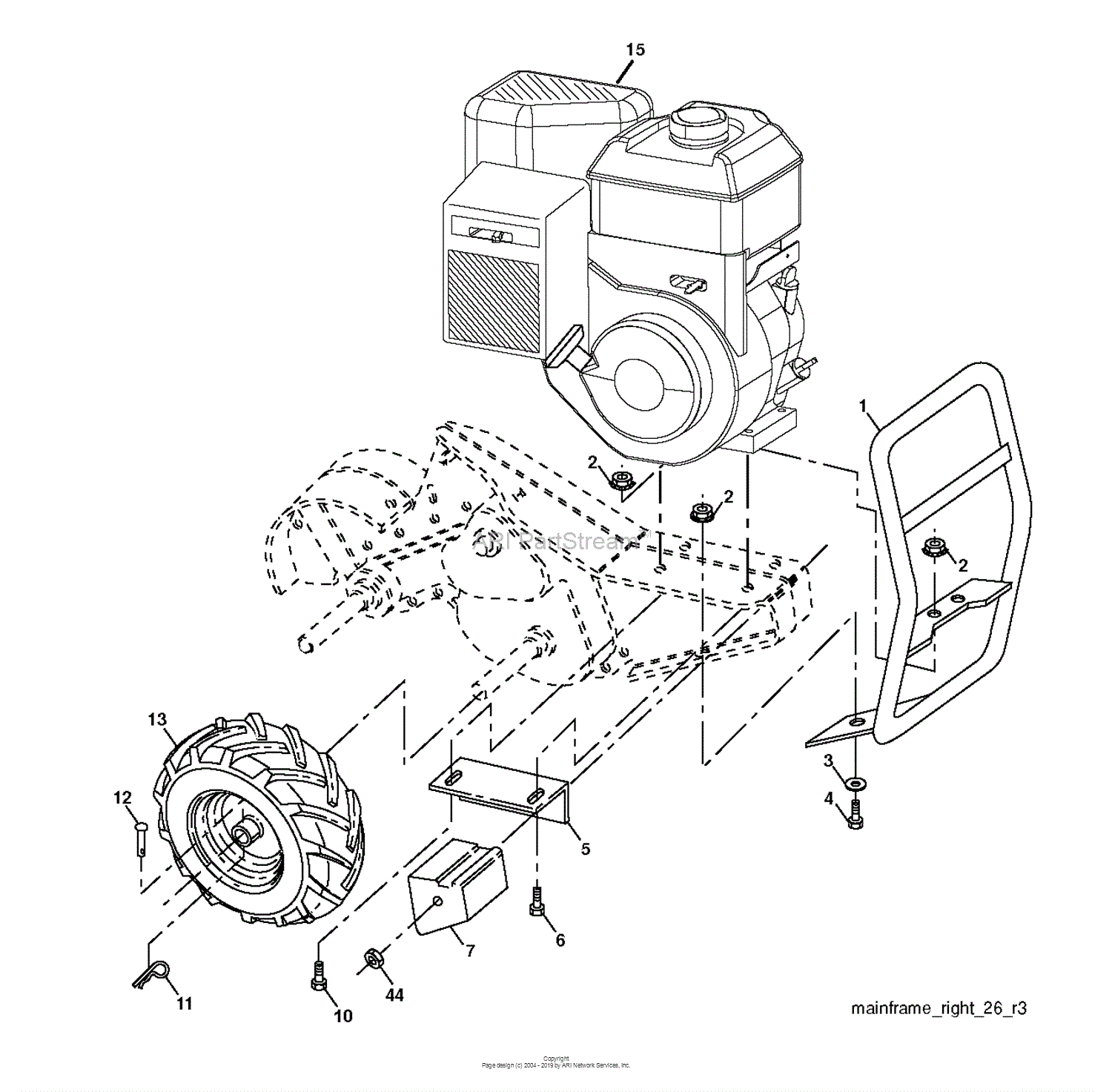 Husqvarna DRT900 96093001802 (201201) Parts Diagram for MAINFRAME