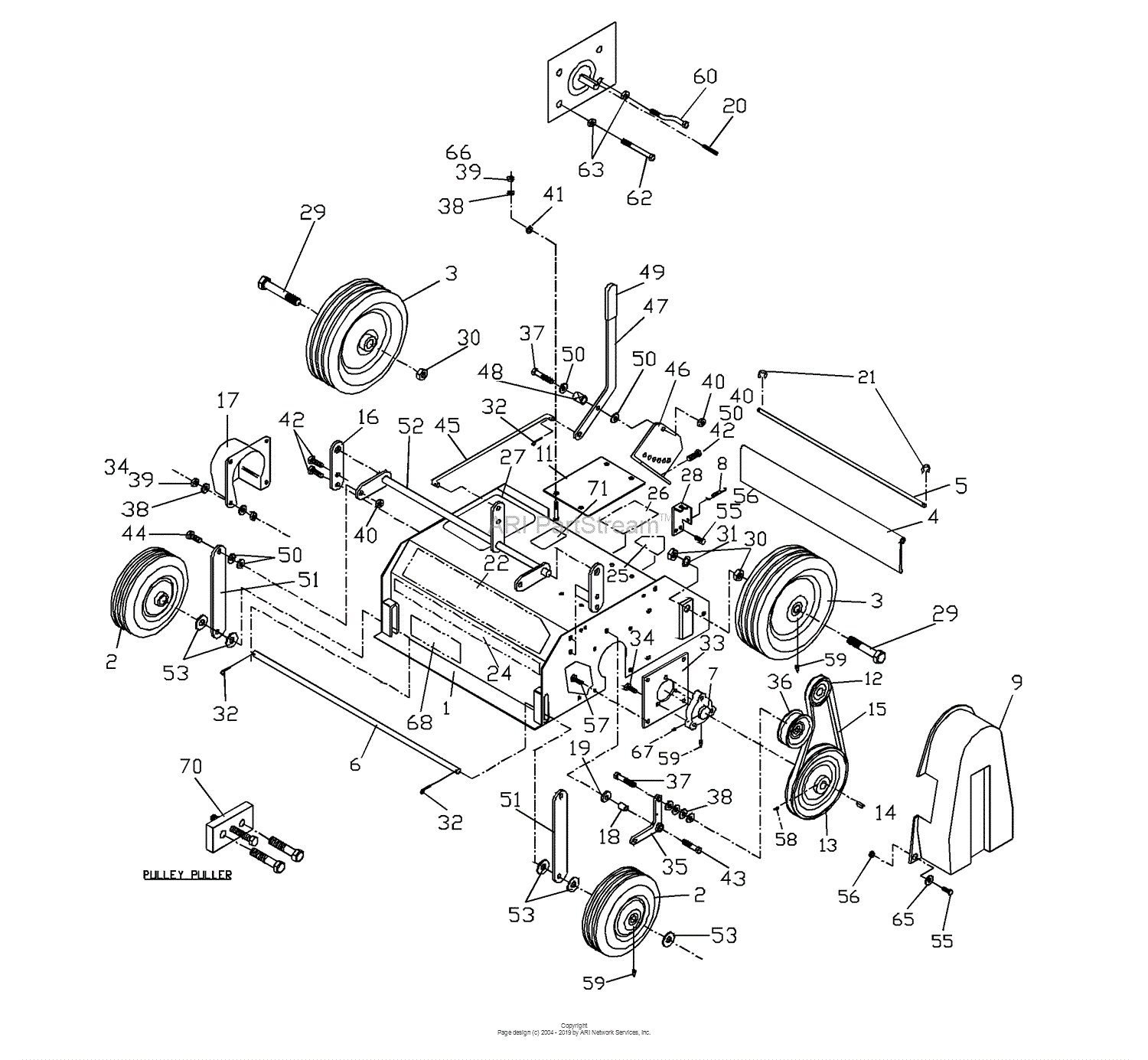 Husqvarna DTB 20 Parts Diagram for Body Assembly