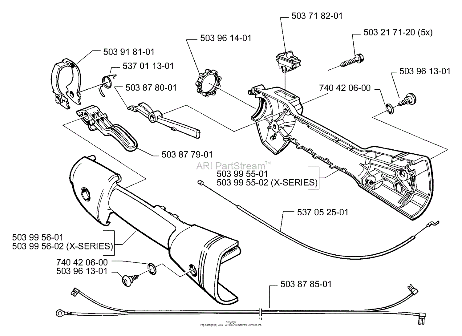 Husqvarna 322 E (199910) Parts Diagram for Throttle