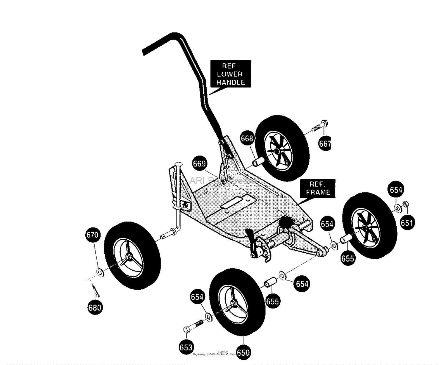 Husqvarna LE 389 (1996-11) Parts Diagram for Tire Assembly