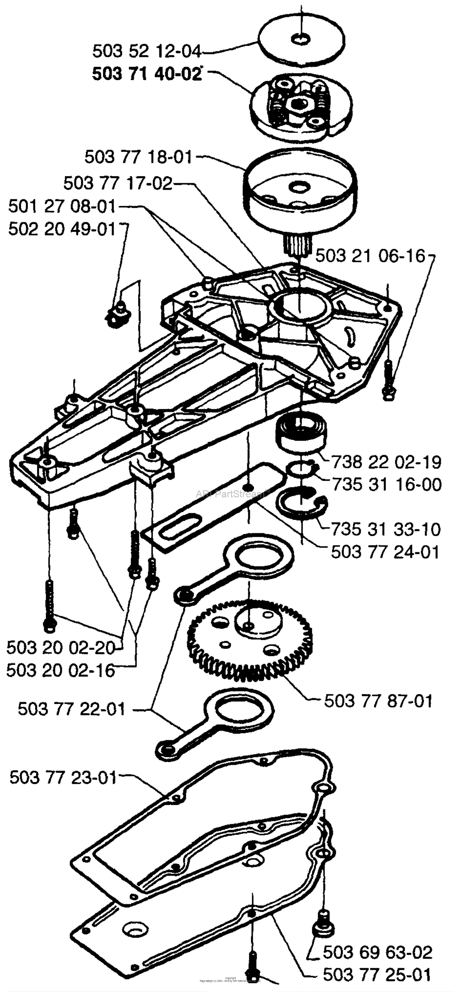 Husqvarna 225 H60 (1996-12) Parts Diagram For Trimmer Guard Assembly