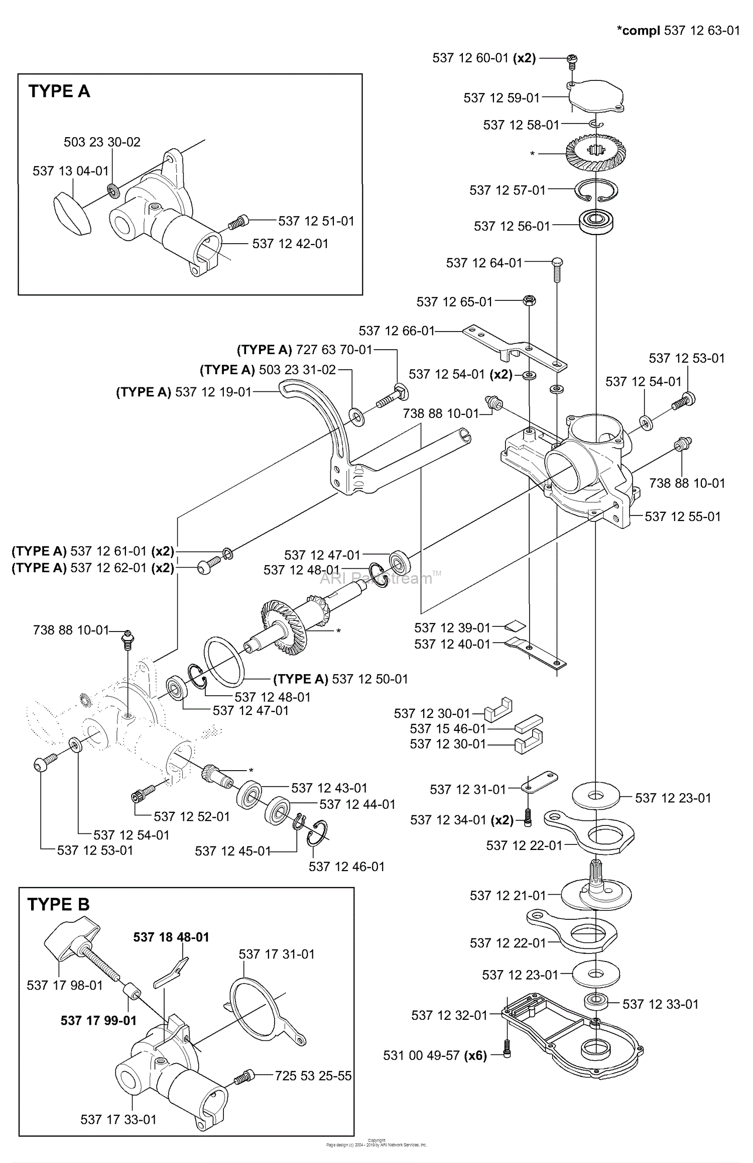 Husqvarna 326 HE 4 (E-tech 2) (2001-09) Parts Diagram for Gear Head