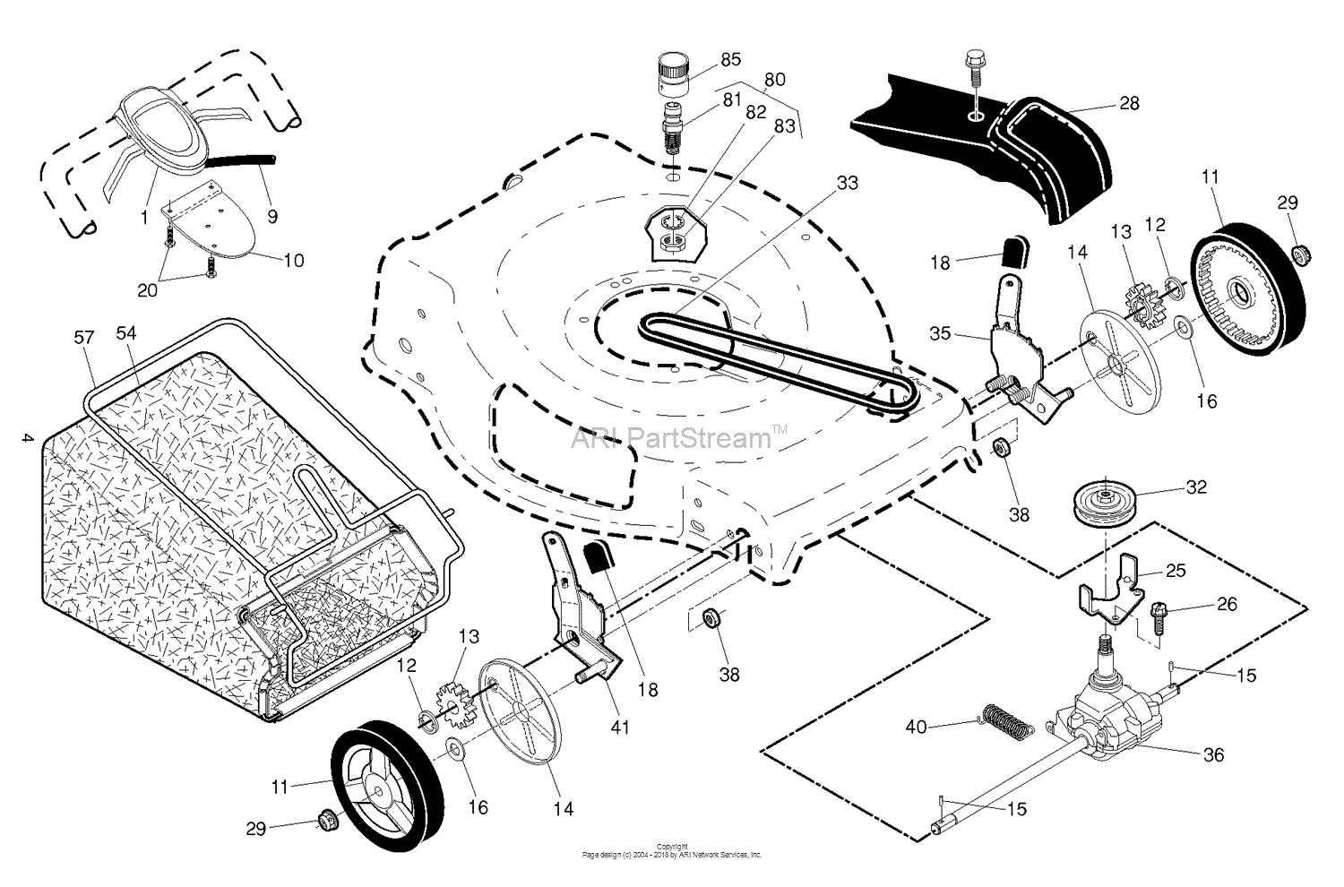 Husqvarna HU700F 96145000901 (201401) Parts Diagram for DRIVE