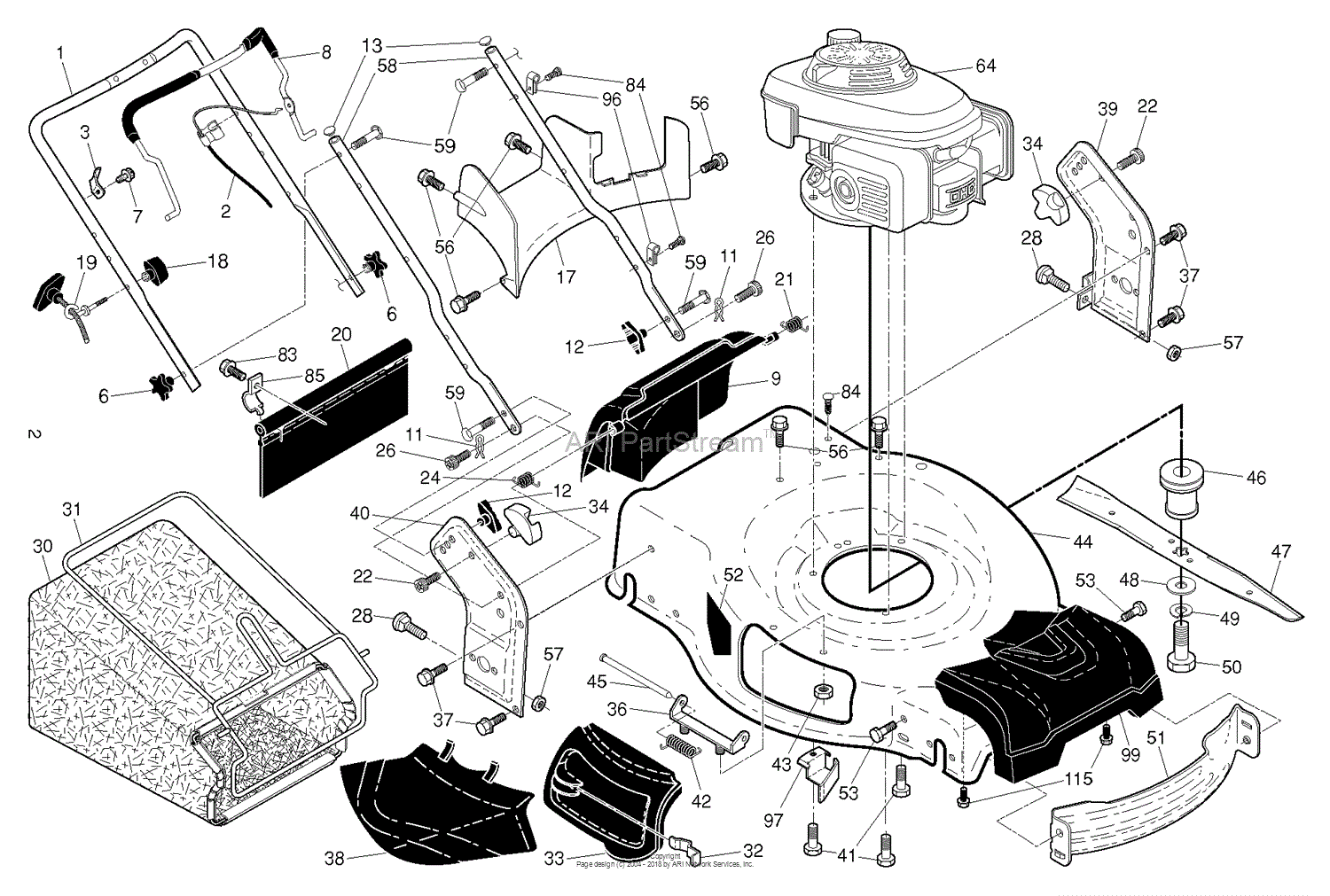 Husqvarna Hu700h 96145002401 2015 01 Parts Diagram For Frame Engine