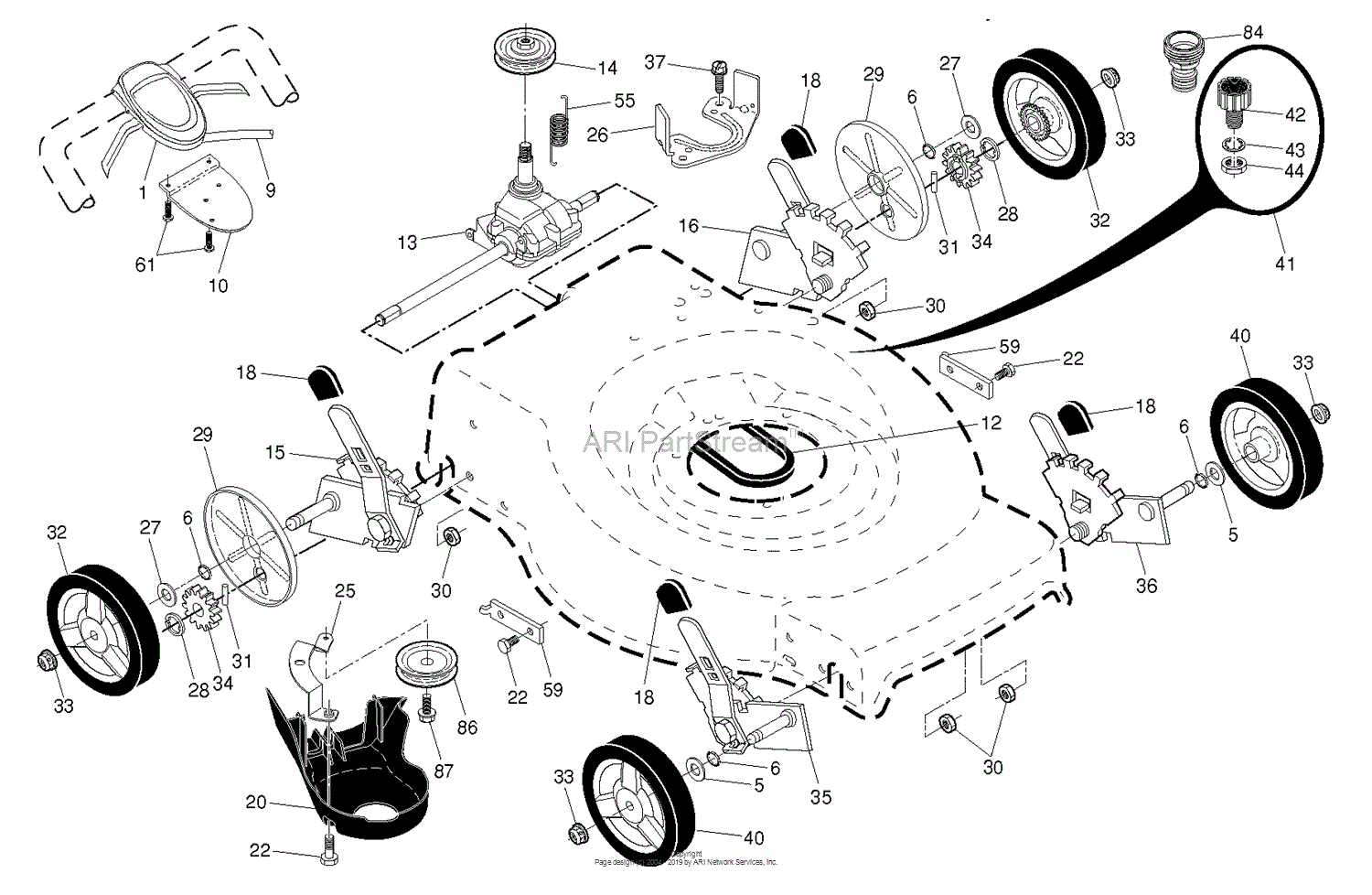 Husqvarna HU700L 96143009703 2014 02 Parts Diagram for DRIVE