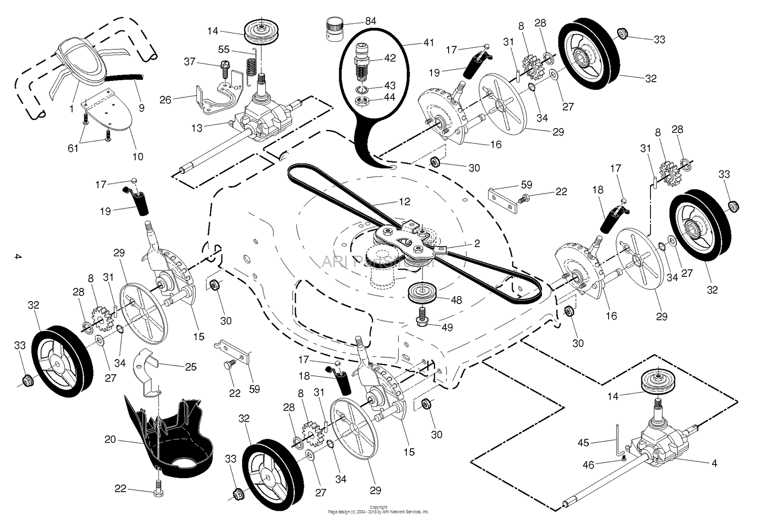 Husqvarna Hu725awd Bbc 96145001800 2014 01 Parts Diagram For Drive