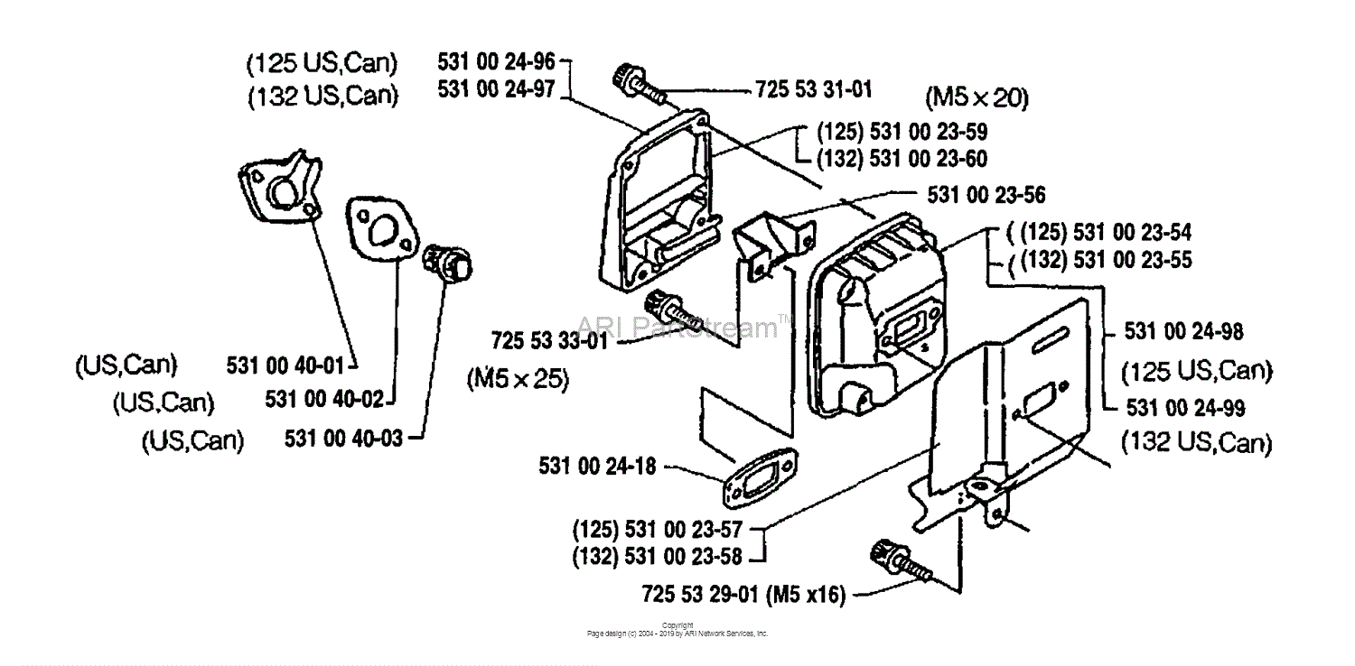 Husqvarna 125 R (1992-01) Parts Diagram for Air Filter