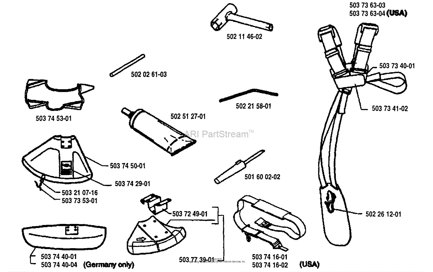 Husqvarna 225 L (1994-06) Parts Diagram for Accessories