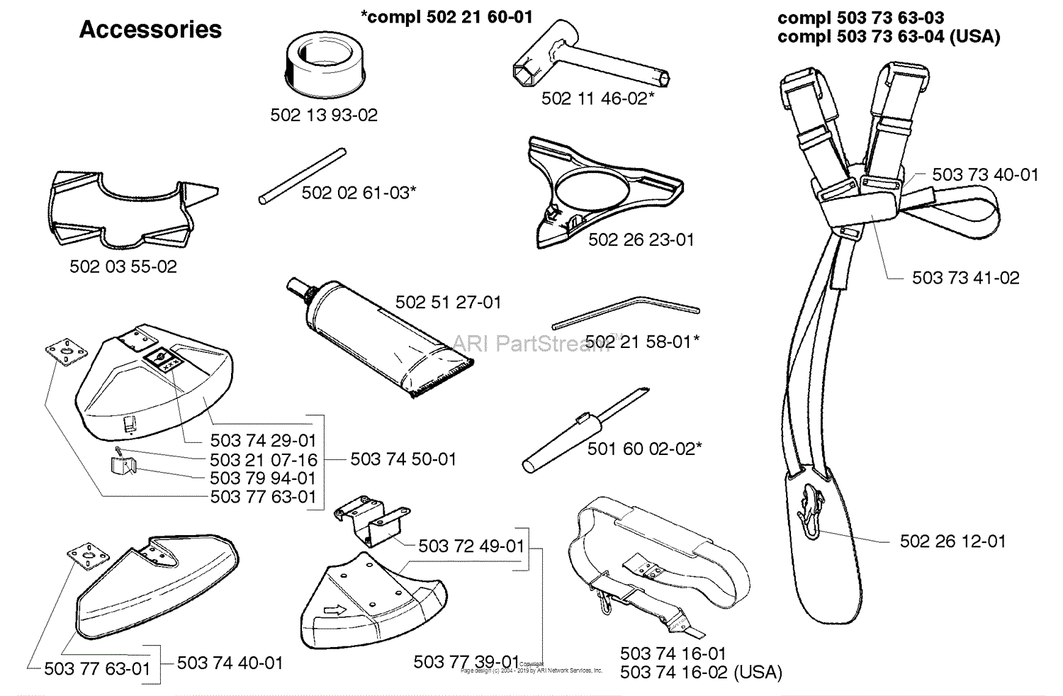 Husqvarna 225 LD (1996-06) Parts Diagram for Accessories