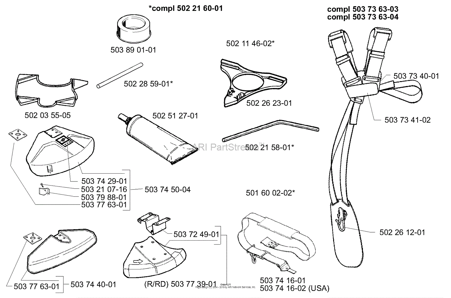 Husqvarna 227 R (1999-09) Parts Diagram for Accessories