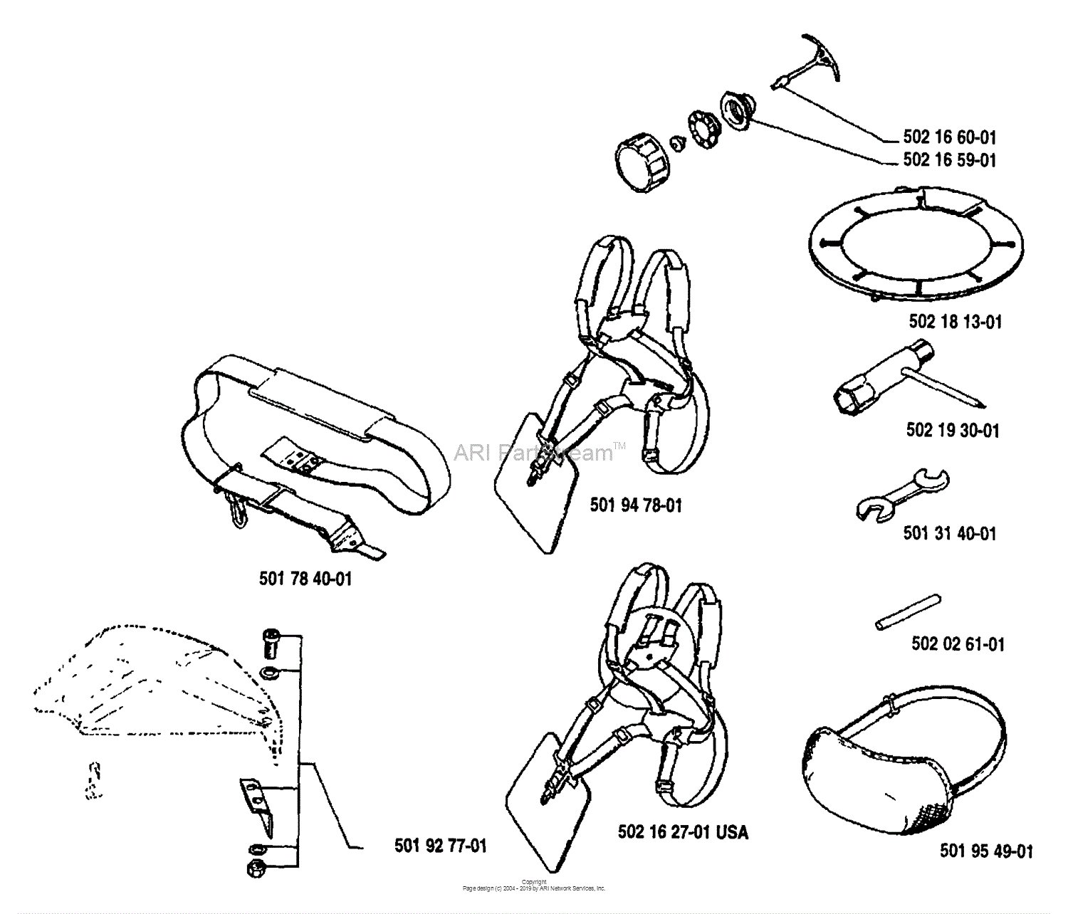 Husqvarna 25 R (1988-09) Parts Diagram For Accessories