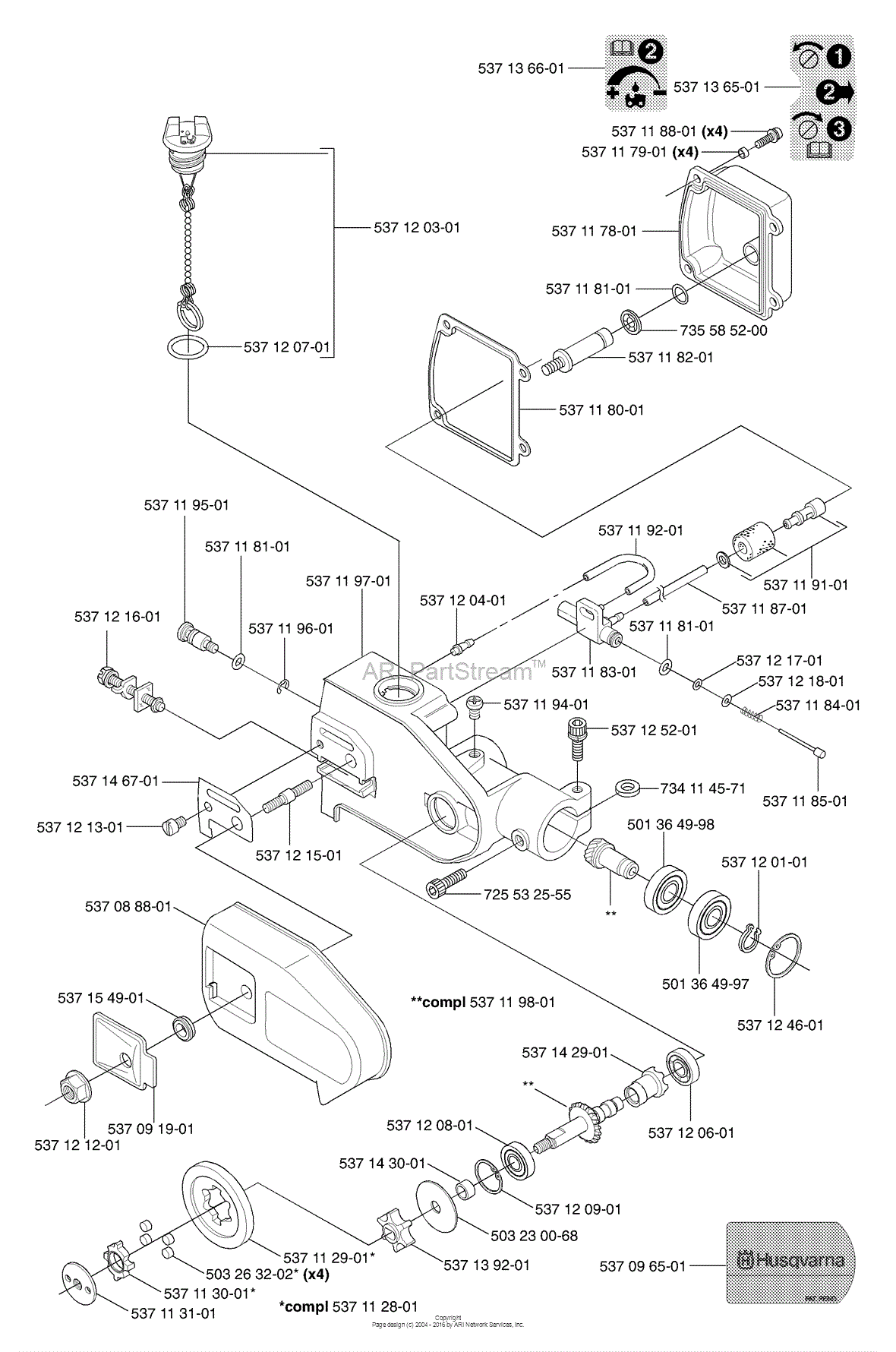 Husqvarna 325 P4 X-Series (2002-05) Parts Diagram for Gear ... 7 3 fuel filter diagram 