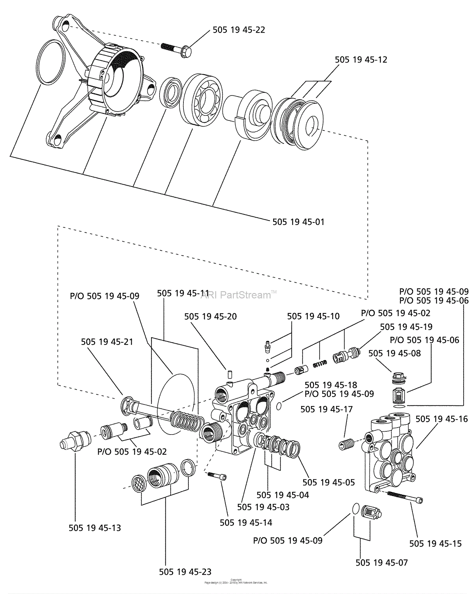 Husqvarna 5525 PW (966872001) (2008-02) Parts Diagram for Pumps