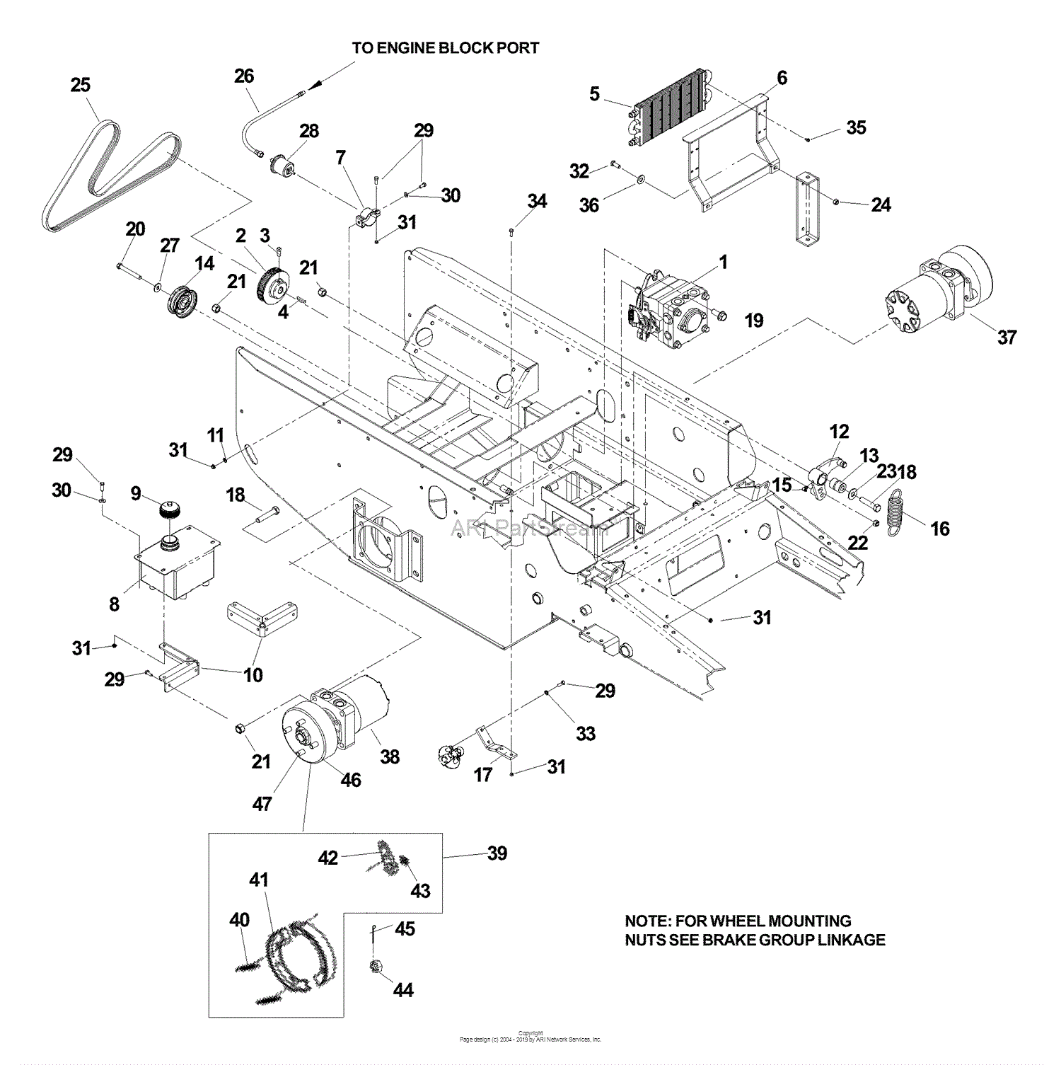 Husqvarna BZ 7234 (BAM) (2005-01) Parts Diagram for Hydraulic Assembly