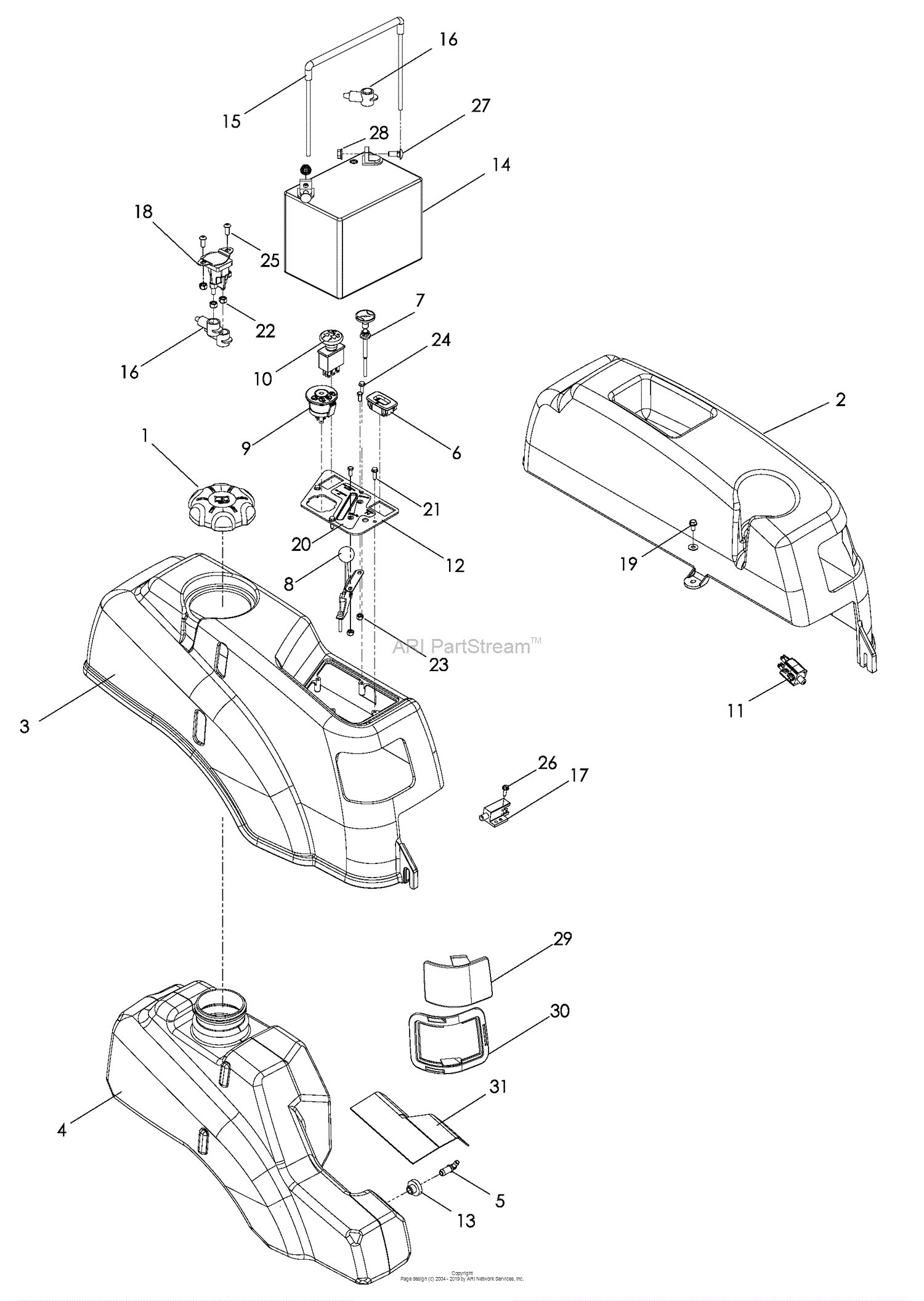 Husqvarna EZ 4824 (965880401) (2009-01) Parts Diagram for Ignition