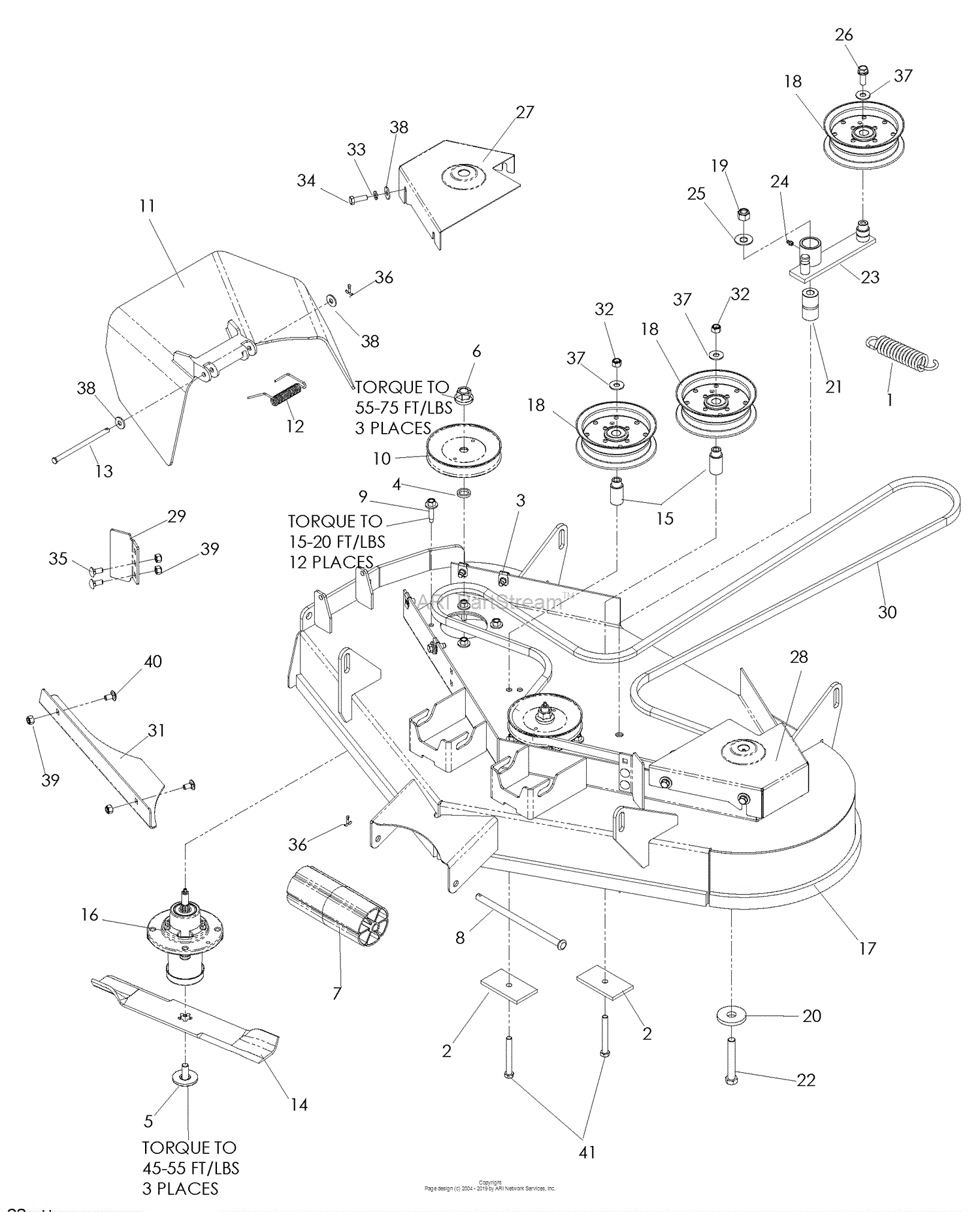 Husqvarna 42 Inch Mower Deck Parts Diagram | Webmotor.org