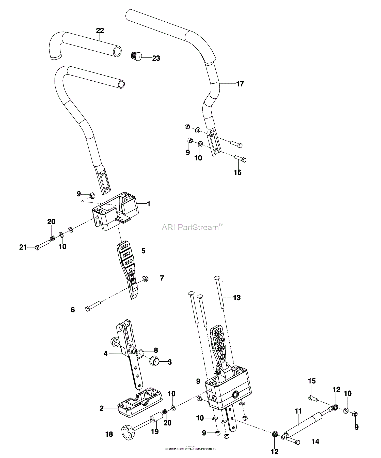 Husqvarna EZ 4824 BF (966495801) (2009-09) Parts Diagram for Steering