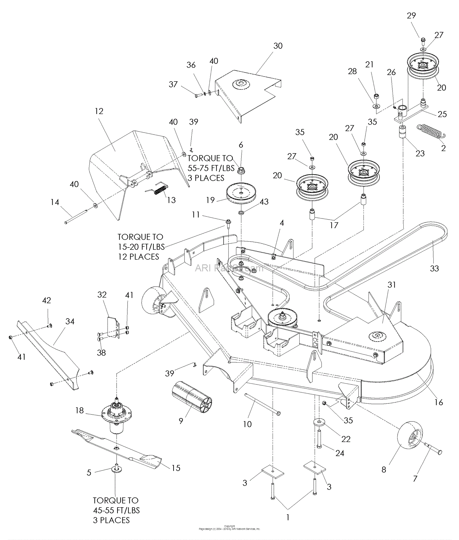 Husqvarna EZ 4824 C (968999754) (2008-08) Parts Diagram for 52 Inch ...