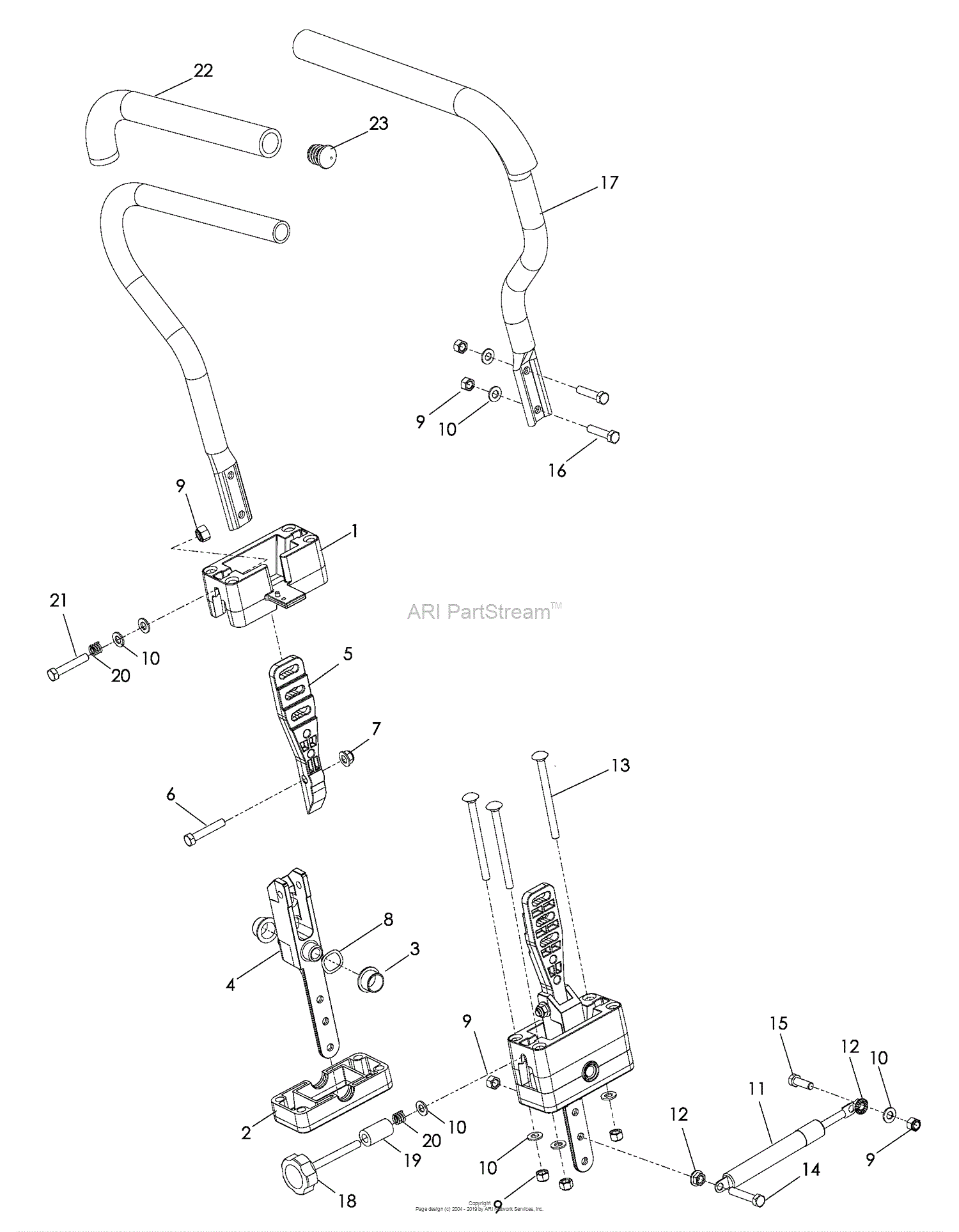 Husqvarna Ez 5224 (966038301) (2009-01) Parts Diagram For Steering