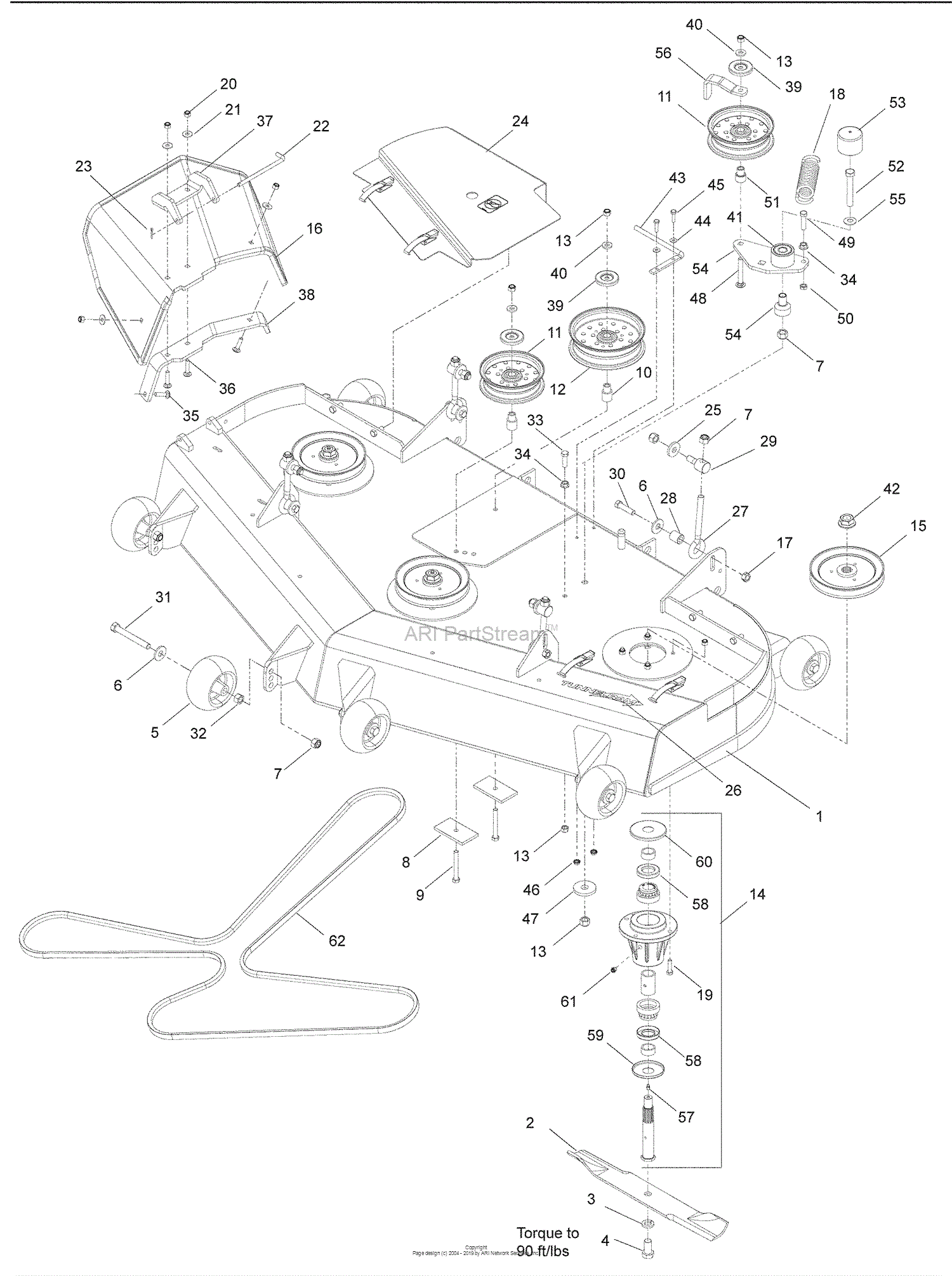 Husqvarna IZ 4217 (968999703) (2008-12) Parts Diagram for 61