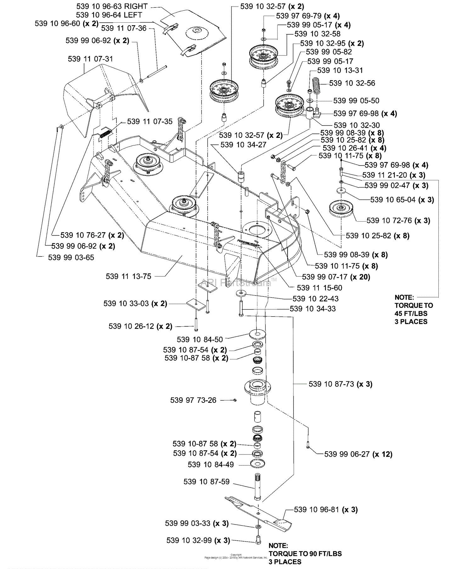 Husqvarna 42 Inch Mower Deck Diagram