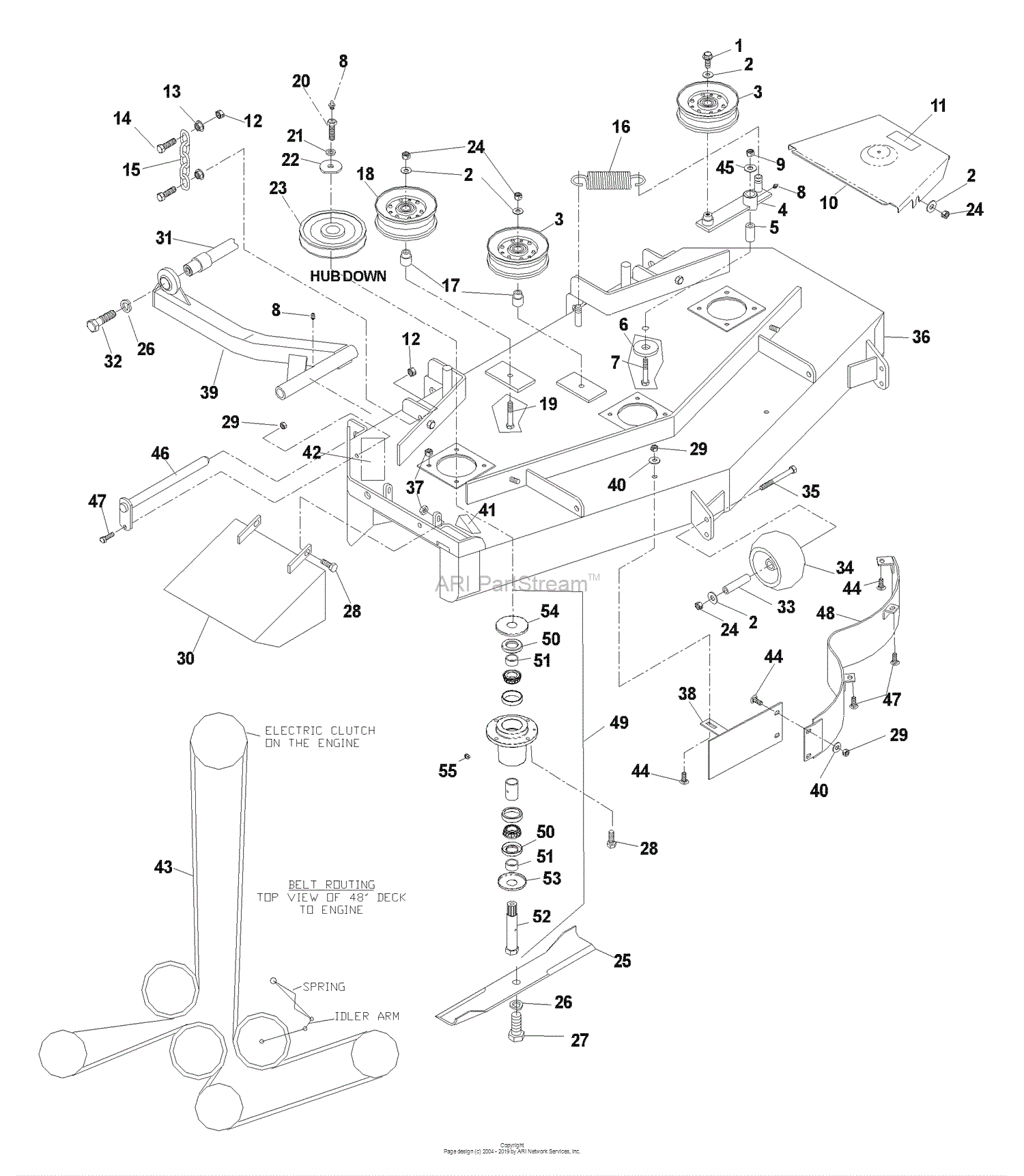 Husqvarna iZ 4817 SKAA (968999230) S/N 033600000 & Up (2004-09) Parts ...