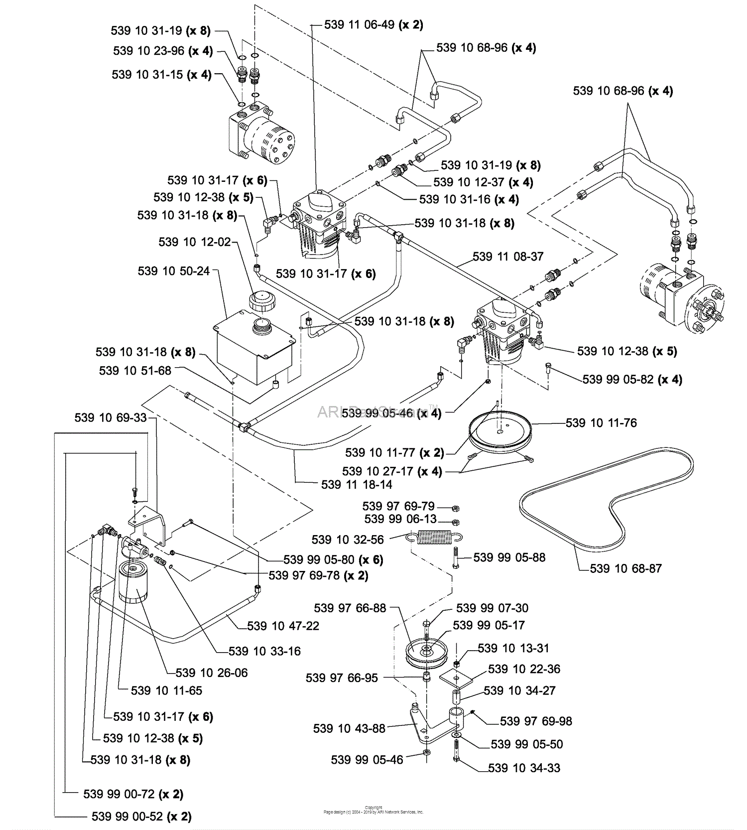 Husqvarna iZ 4817 TSKAA (968999255) (2005-08) Parts Diagram for 