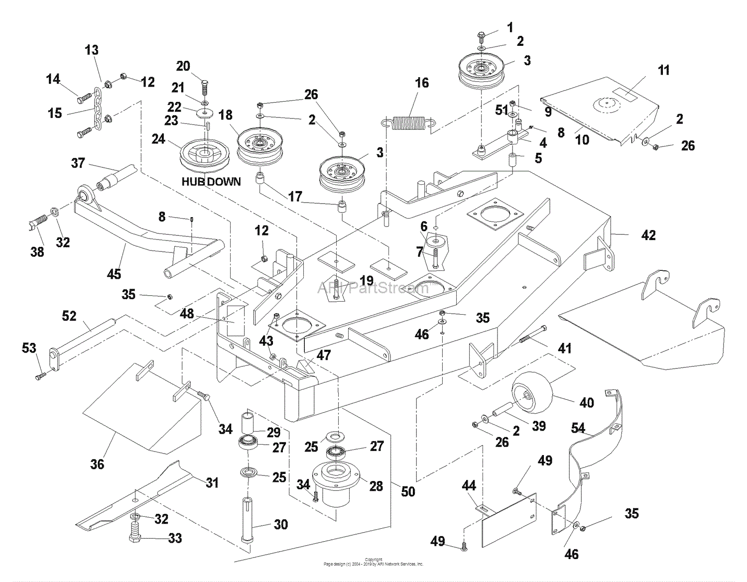Wiring Diagram  31 Husqvarna 48 Mower Deck Belt Diagram