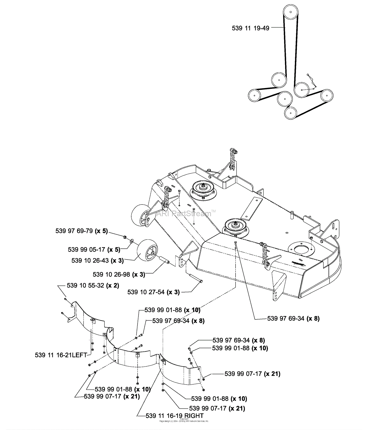 Husqvarna iZ 4821 TSKAA (968999368) (2005-12) Parts Diagram for 