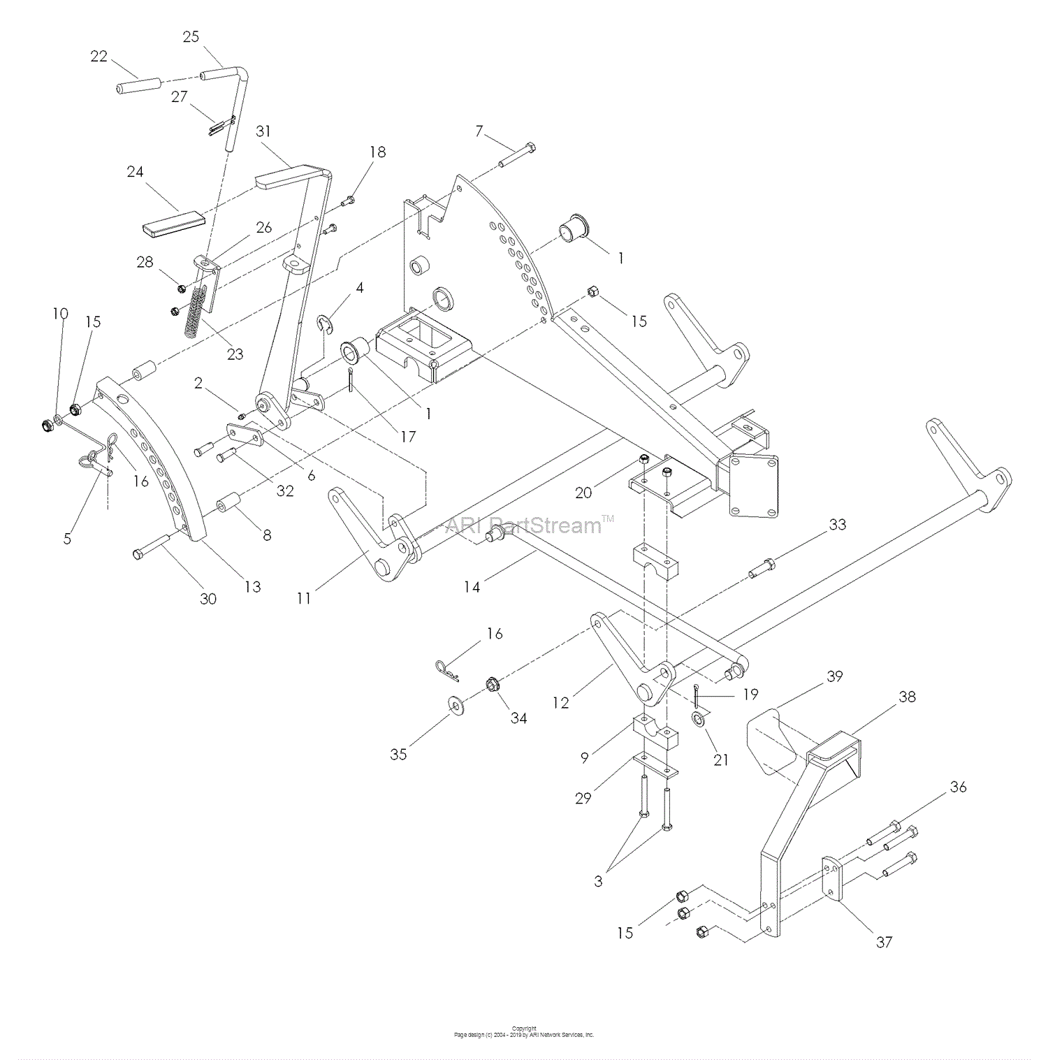 Husqvarna iZ21 (968999774) (2008-01) Parts Diagram for Mower Lift ...