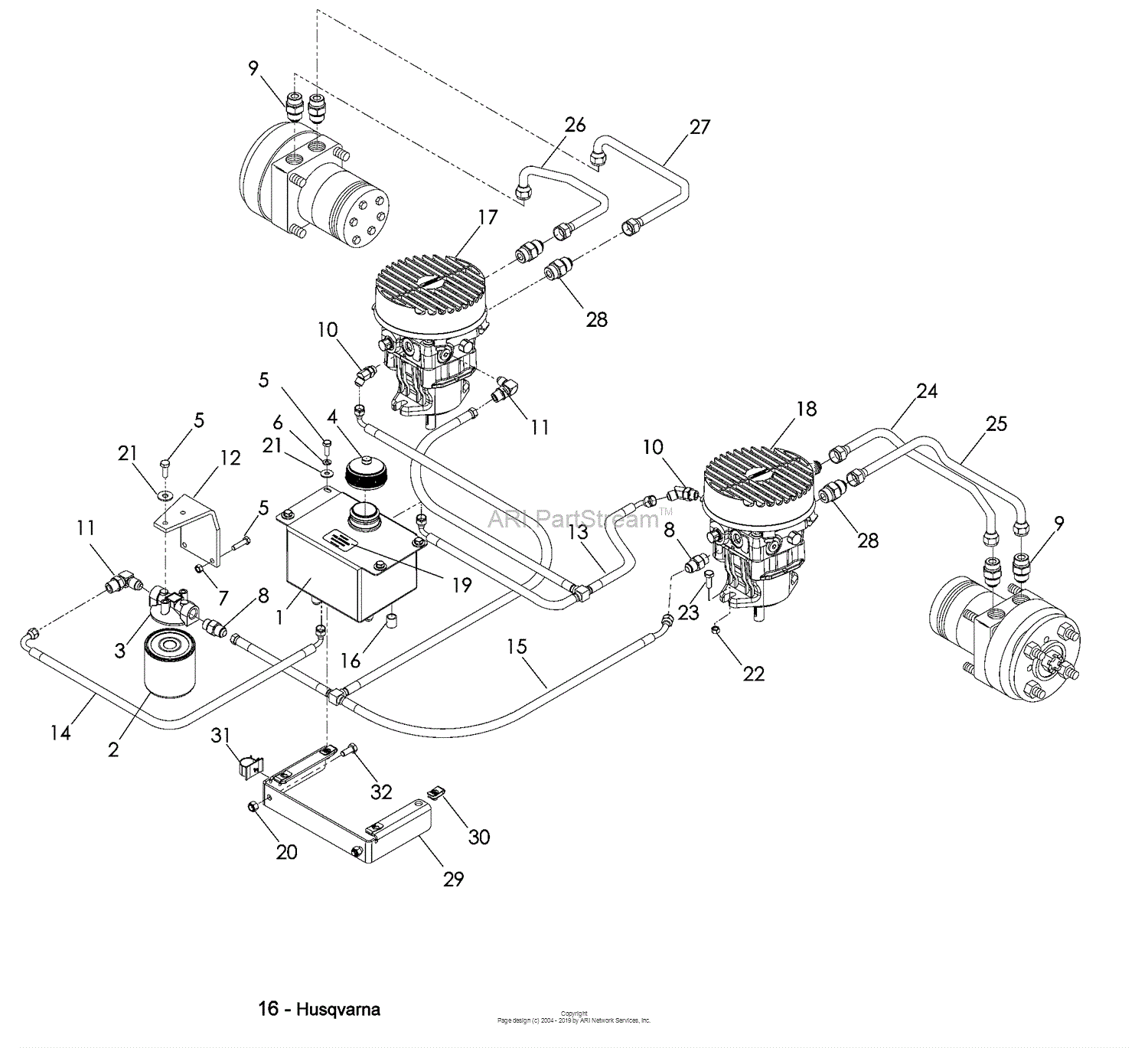 Husqvarna LZ 5227 (968999674) (2008-12) Parts Diagram for 