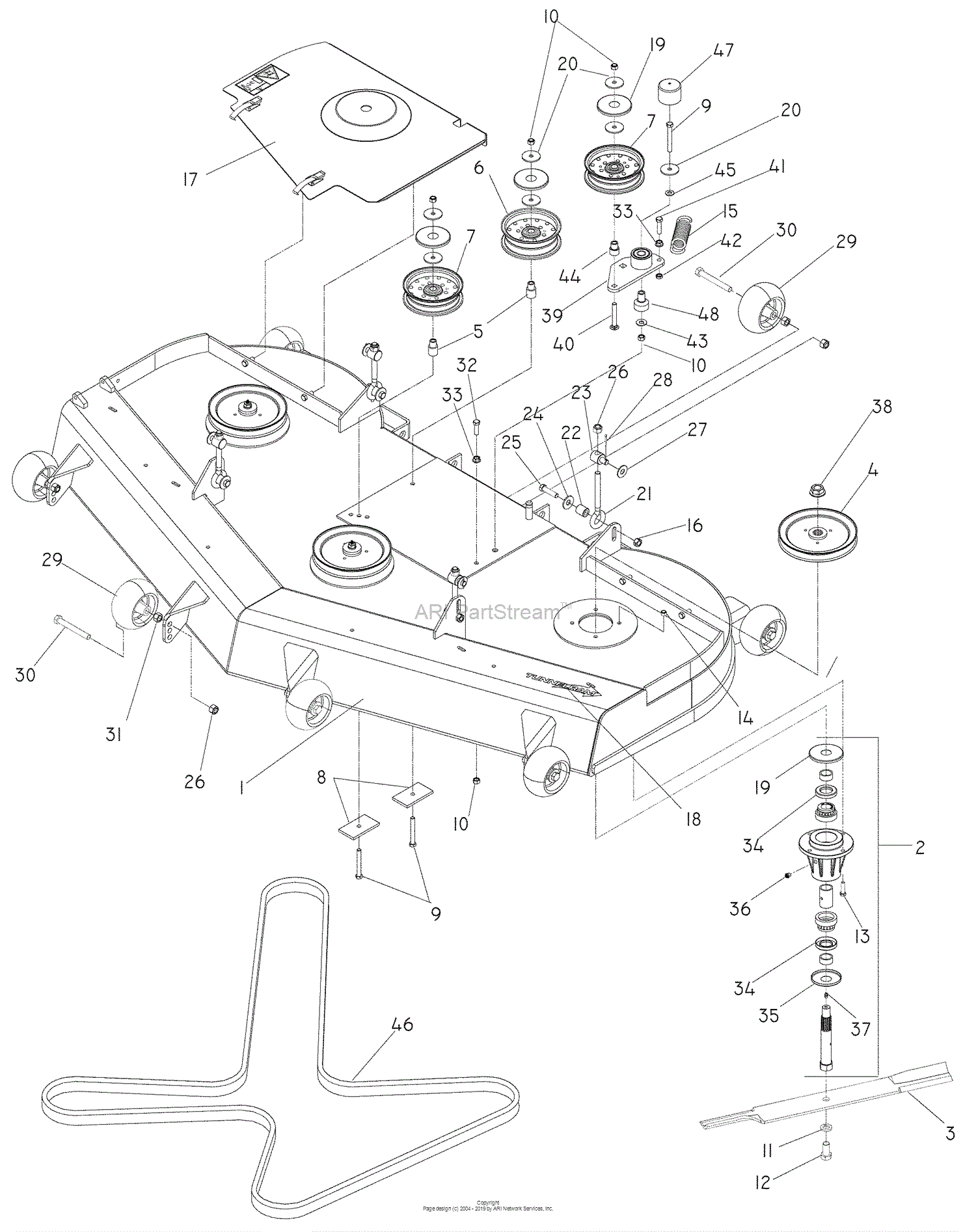 Husqvarna LZ 6127 (968999709) (2007-12) Parts Diagram for 72