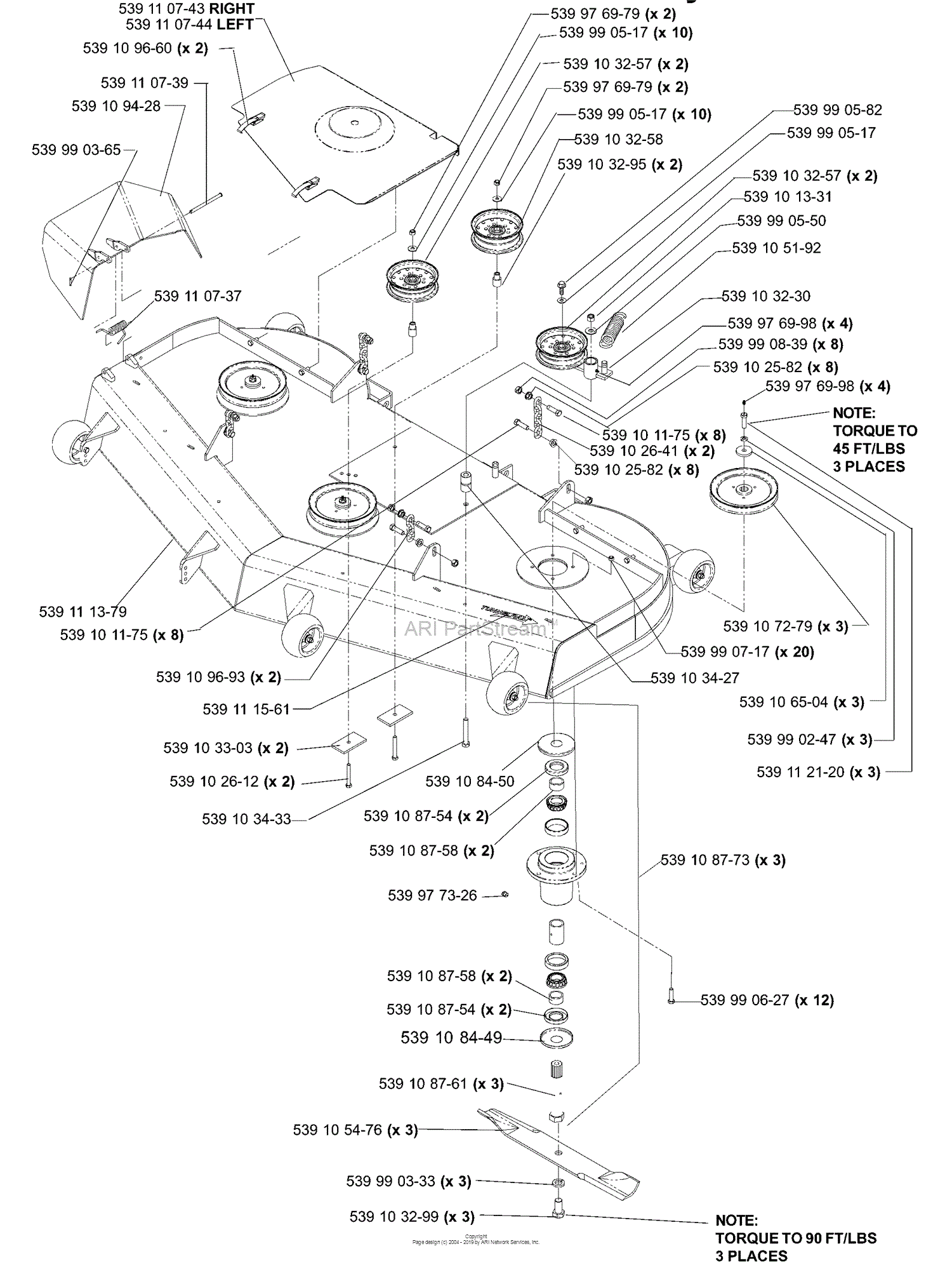 Husqvarna LZ 7227 TKOA (968999272) (2006-04) Parts Diagram for 72 ...