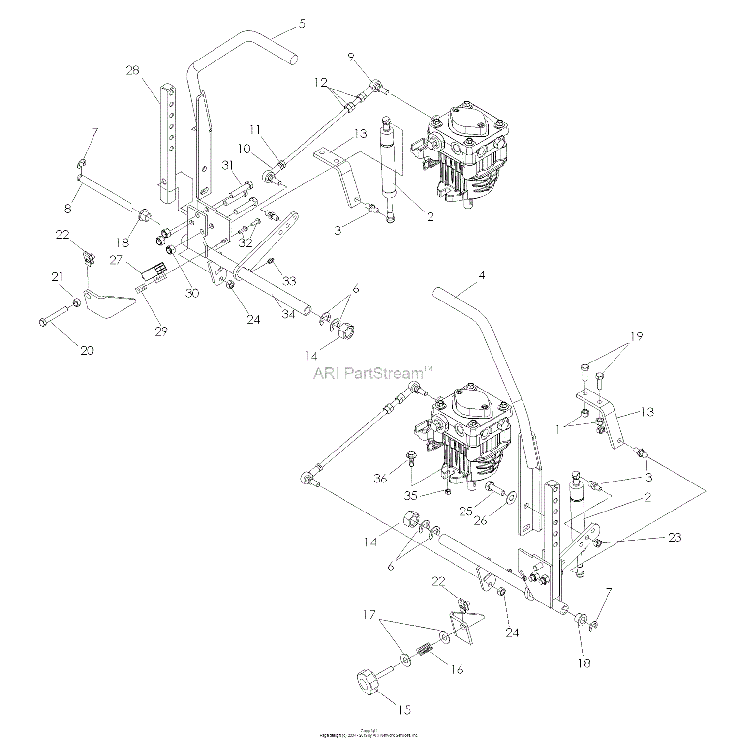 Husqvarna LZ25 (968999772) (2008-01) Parts Diagram for Steering