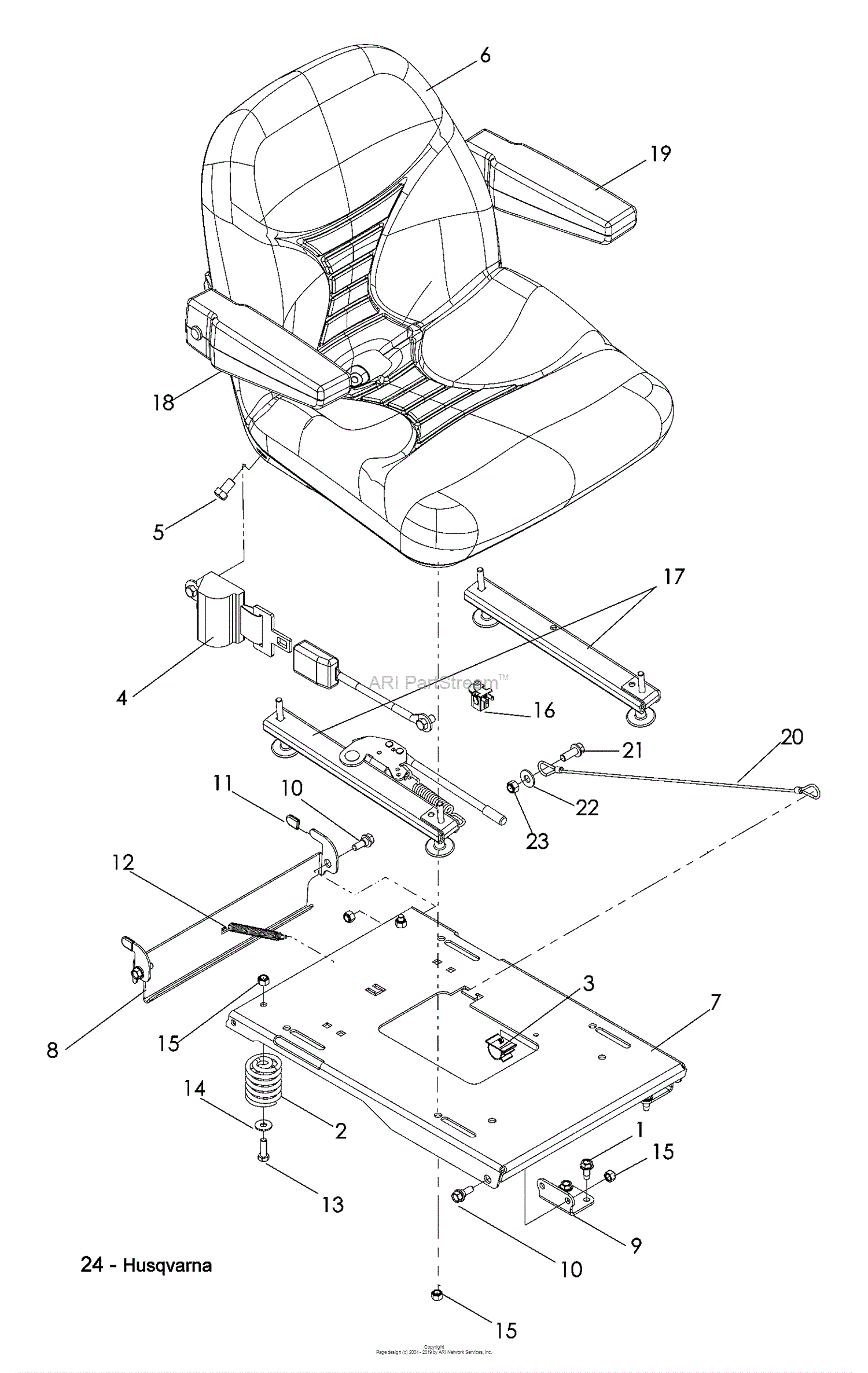 Husqvarna Lzf 5227 966956701 2008 06 Parts Diagram For Seat 8395