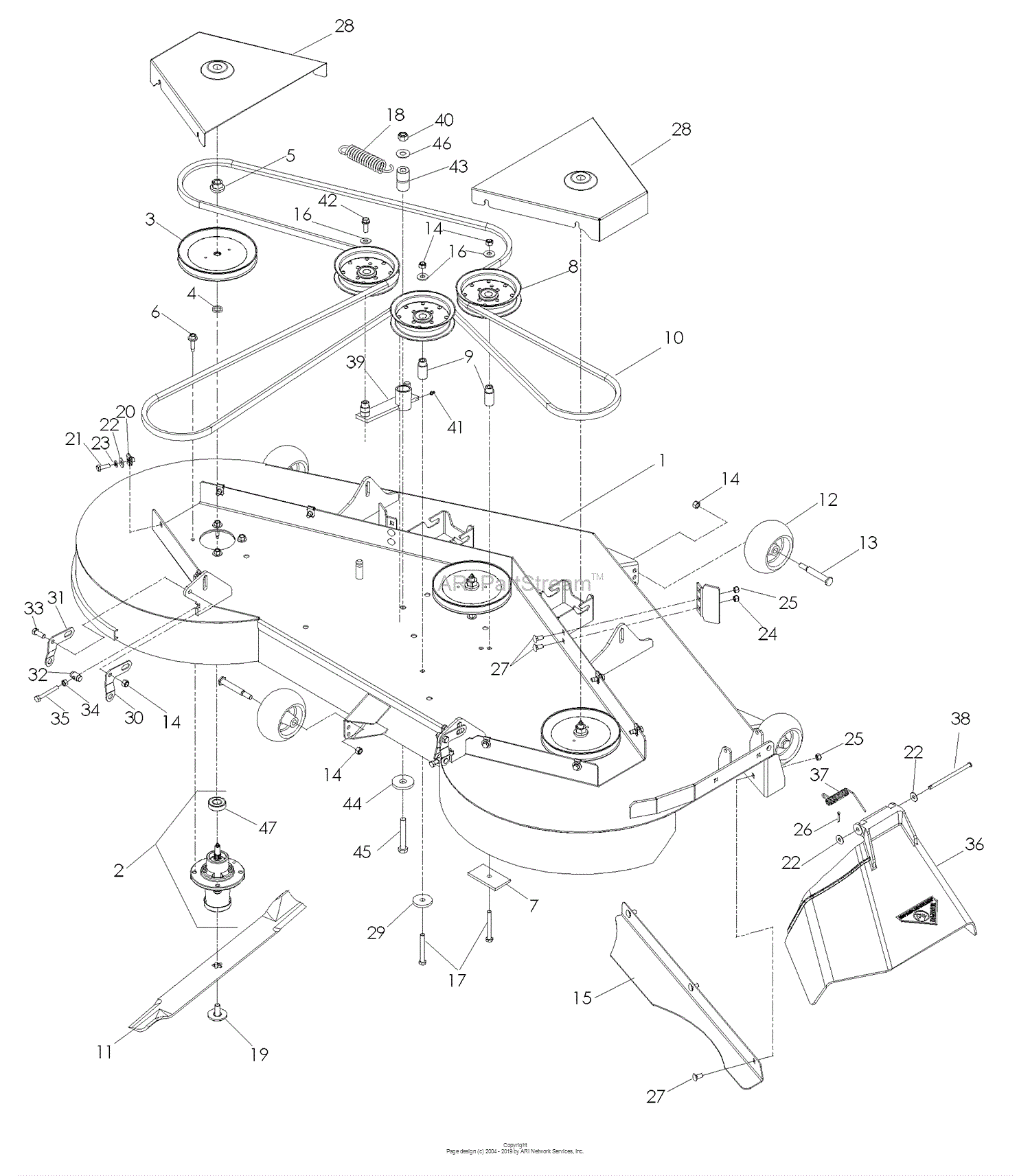 Husqvarna MZ 7227 (968999719) (2007-11) Parts Diagram for 72