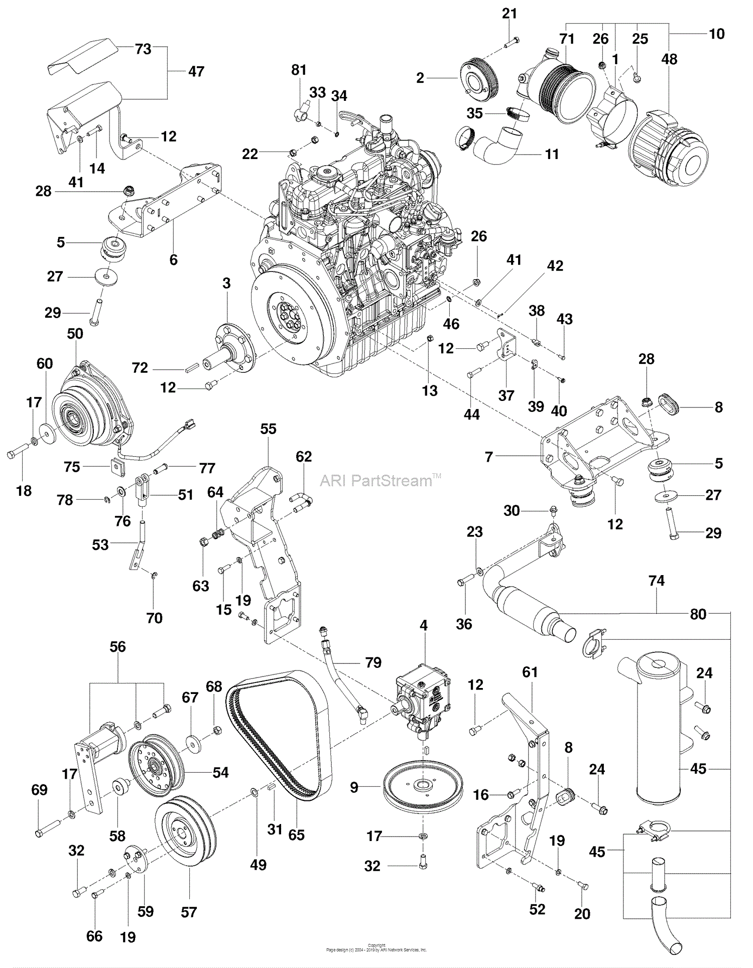 Husqvarna PZ 6029 D (966476701) (201003) Parts Diagram for Engine