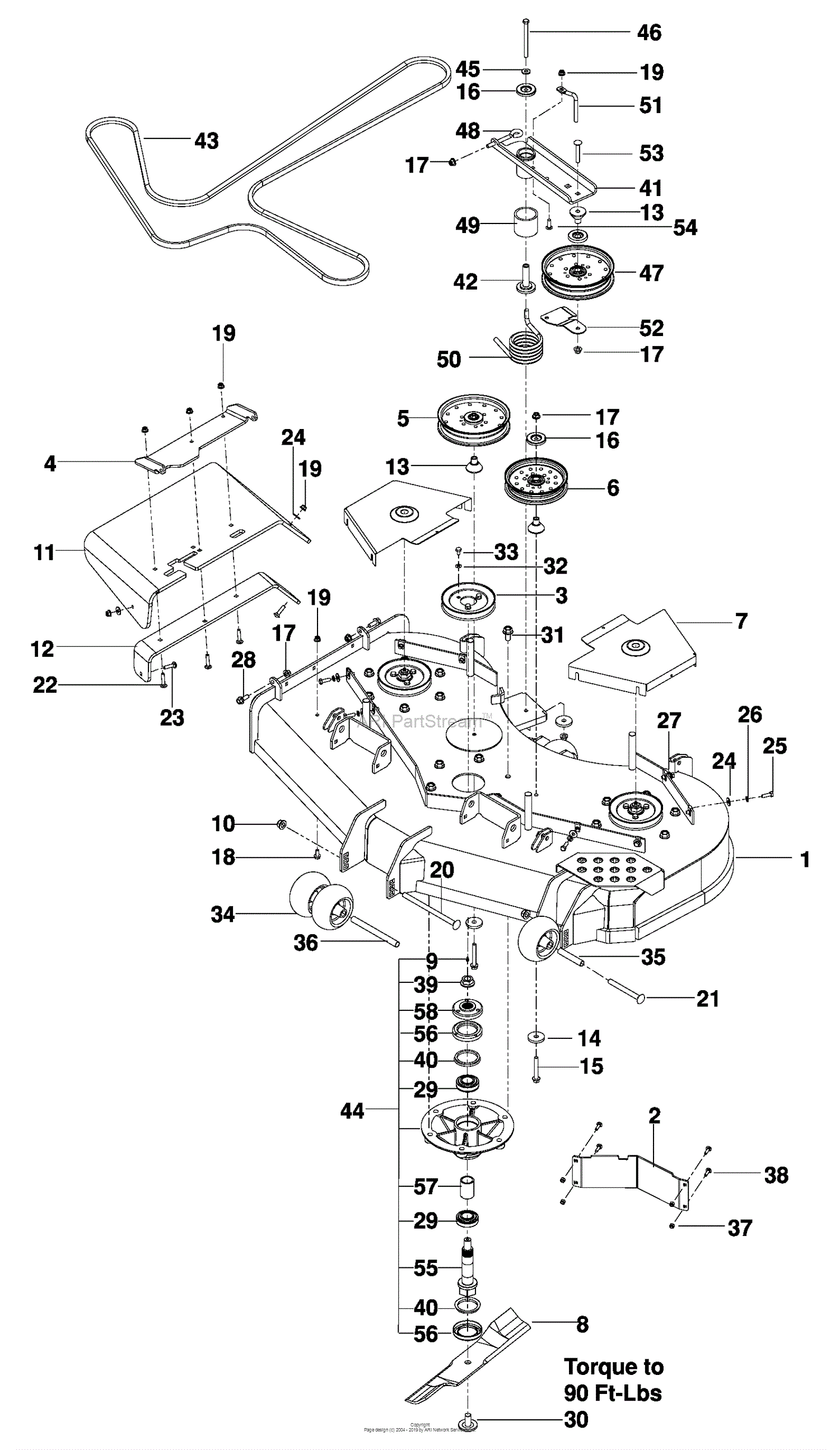 Husqvarna PZ 6030 CV (966061101) (2009-09) Parts Diagram for 54