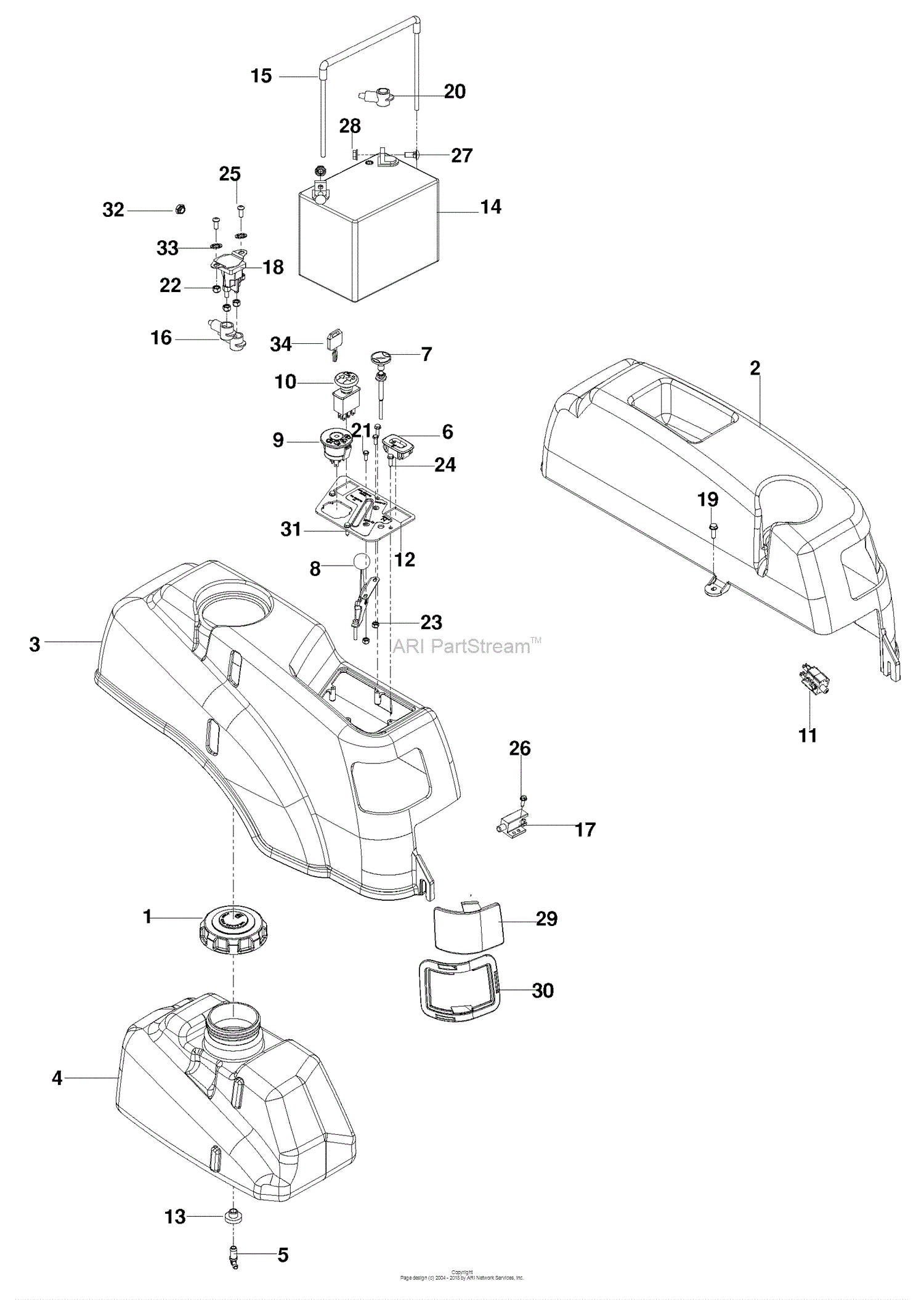 Husqvarna RZ5424 (965881301) (2010-01) Parts Diagram for Ignition