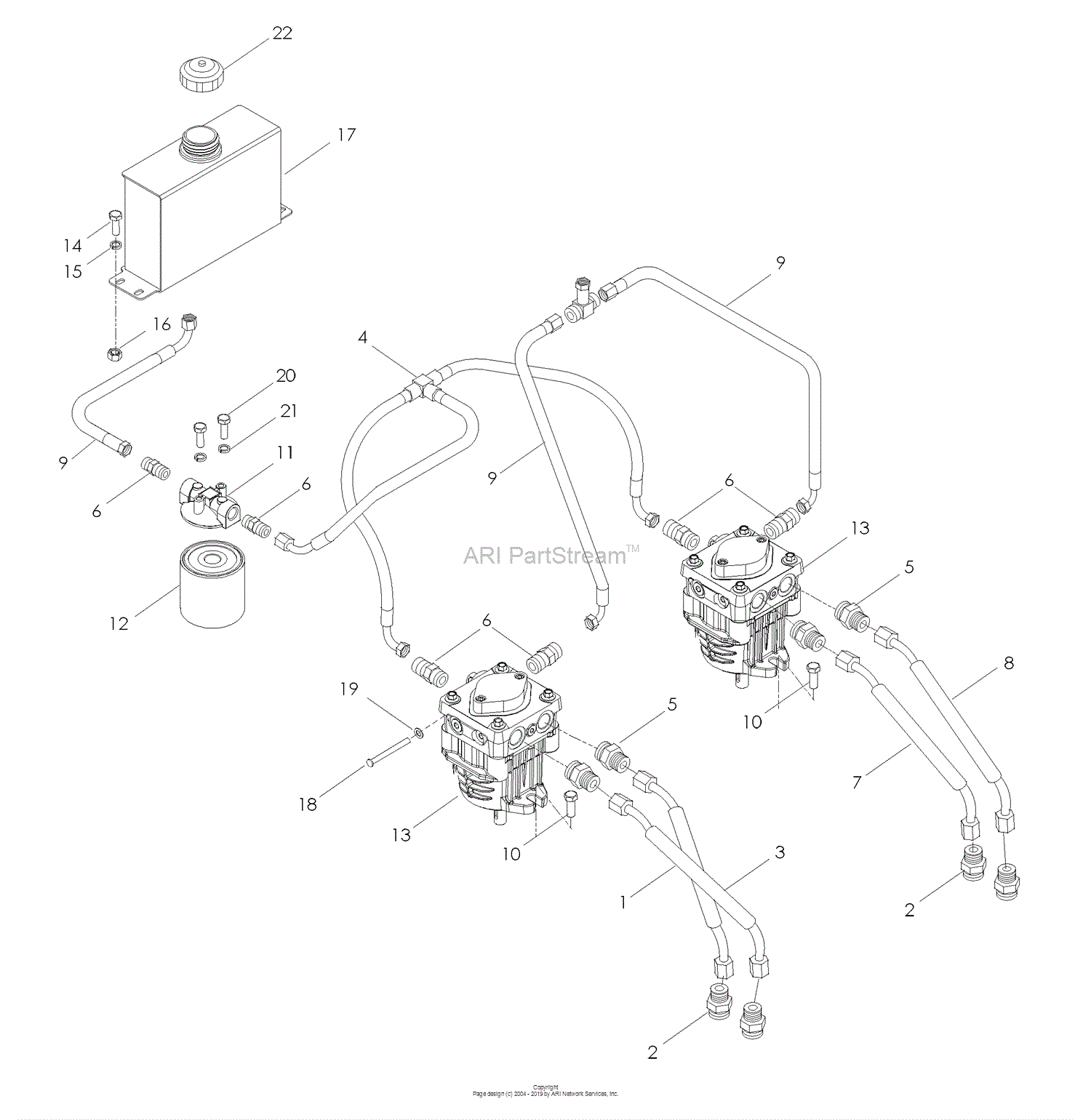 Husqvarna WH 5219 EFQ (968999253) (2006-12) Parts Diagram for Hydraulic ...