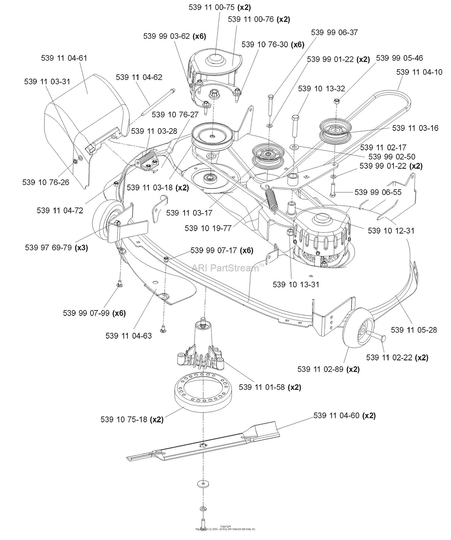 Husqvarna Riding Mower Parts Diagram
