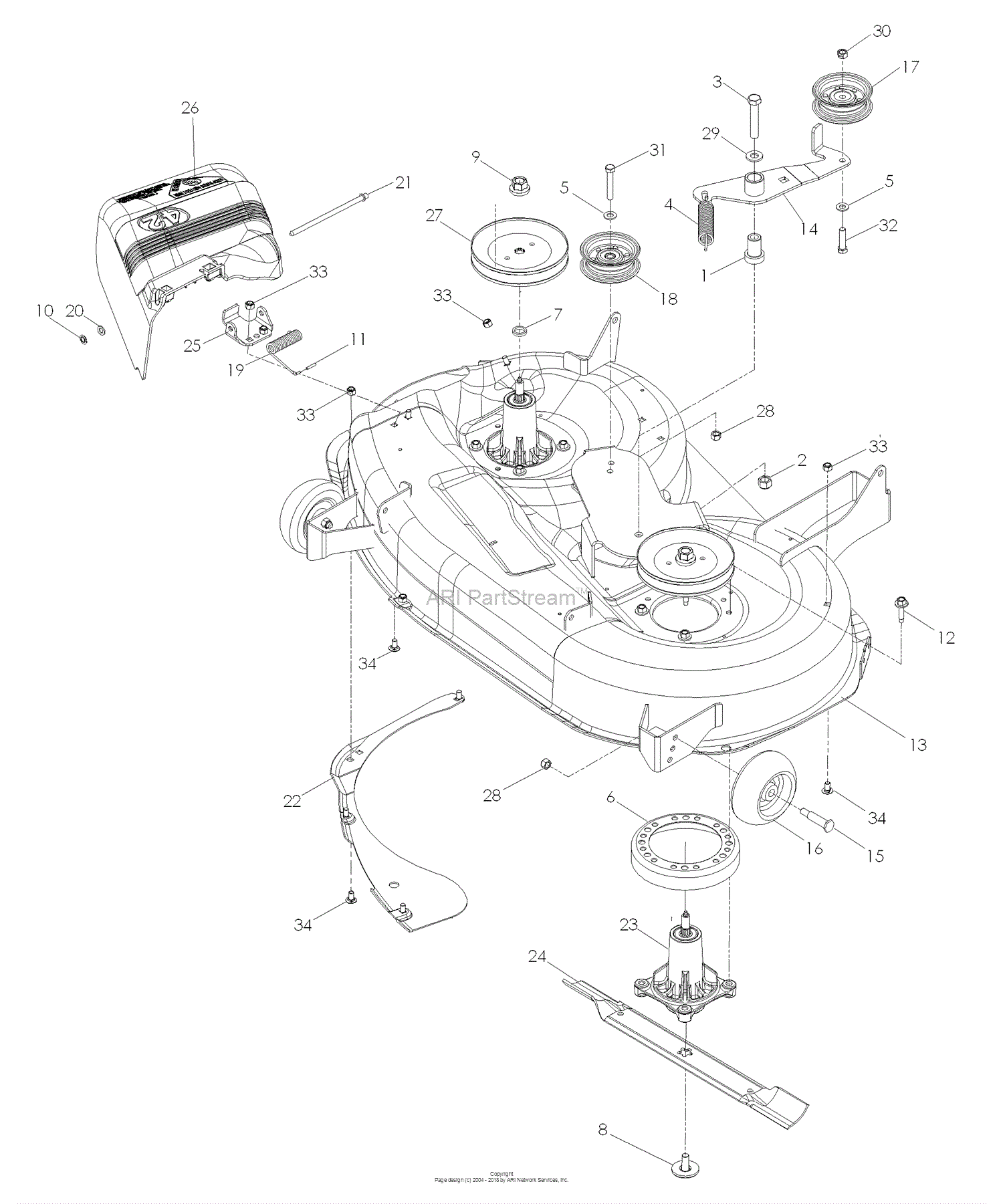 Husqvarna Z 4218 (968999281) (2007-04) Parts Diagram for 42