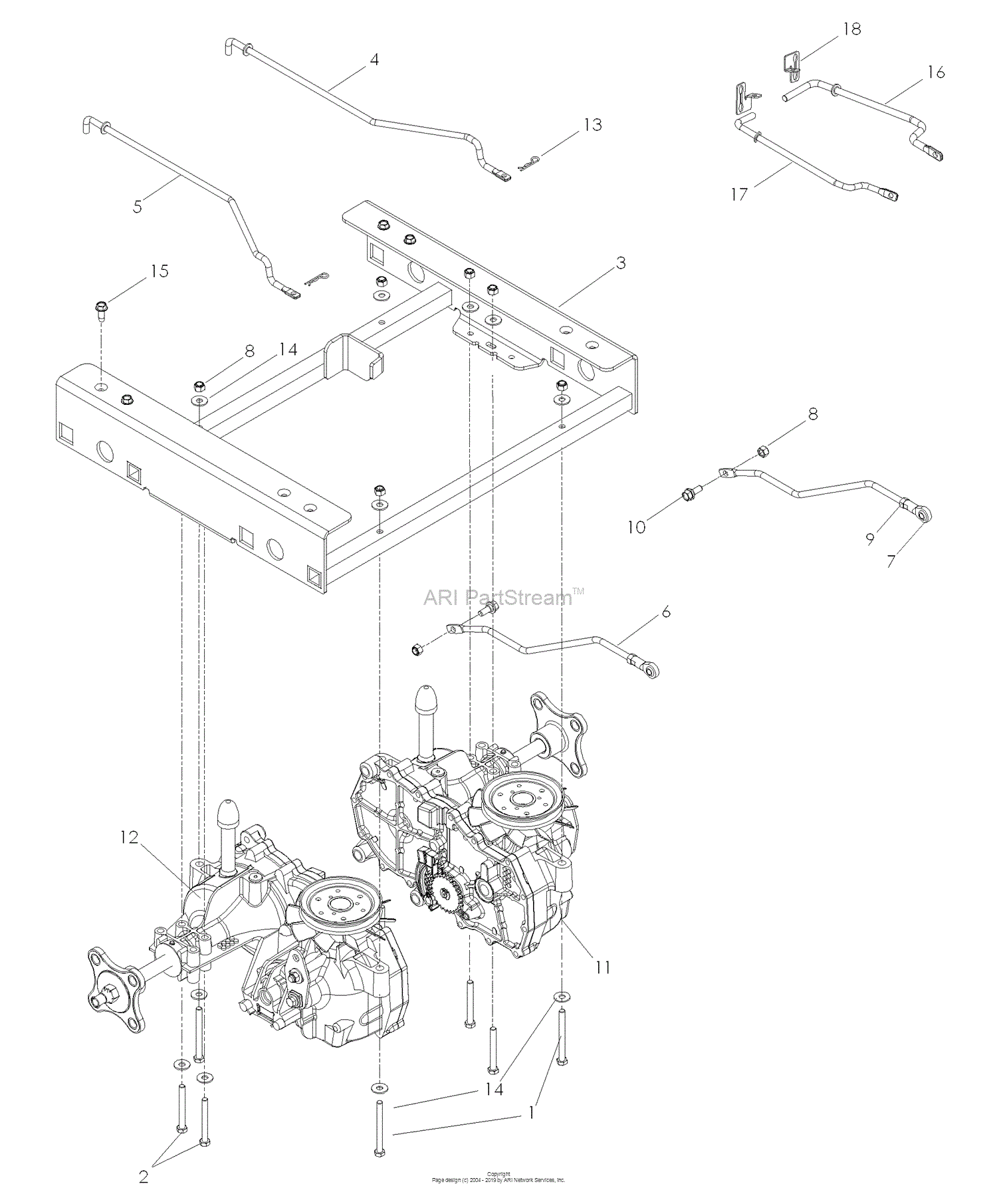 Husqvarna Z 4219 968999511 2007 04 Parts Diagram For Hydraulic Pump