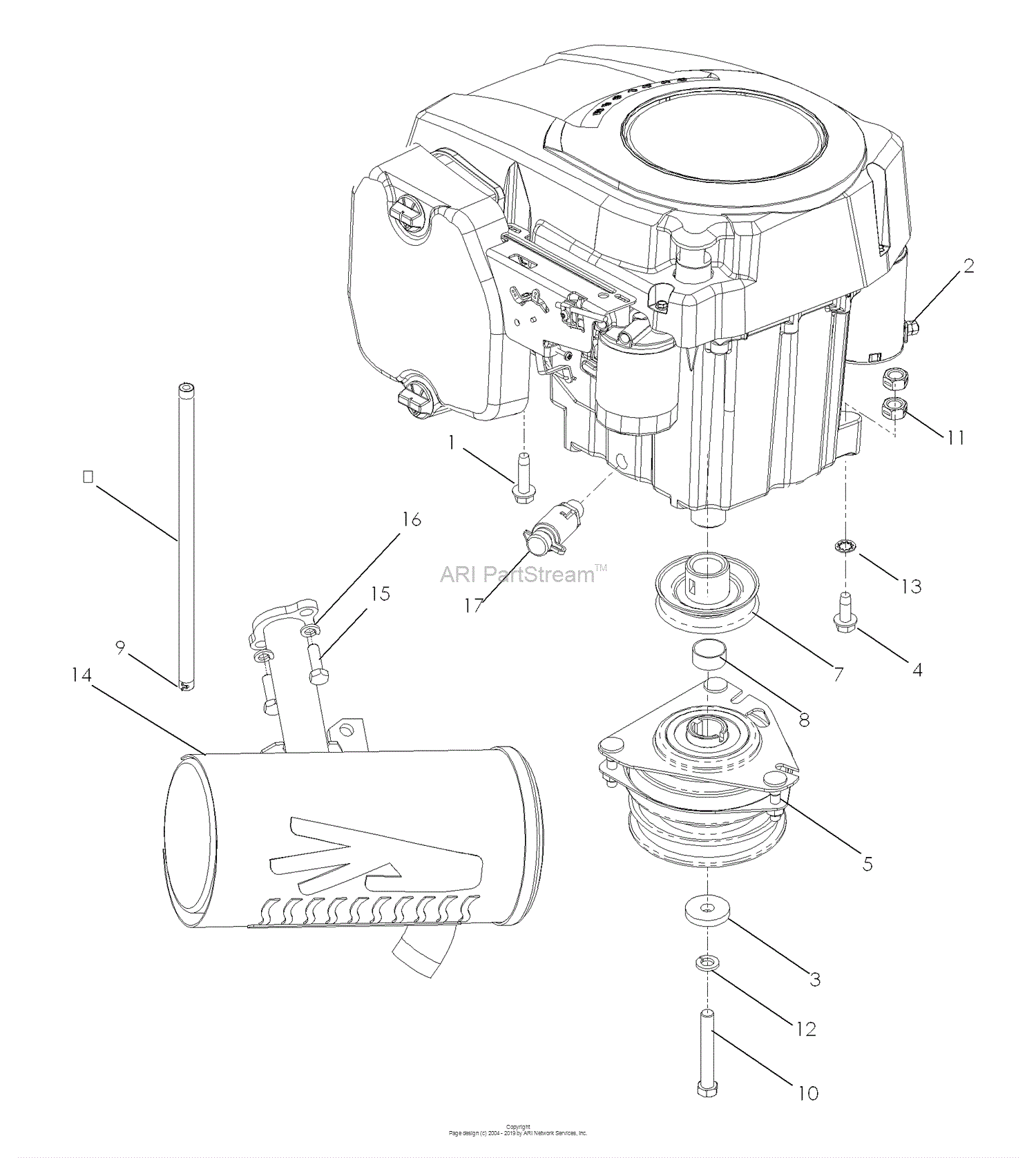 Husqvarna Z 4220 (968999655) (2007-04) Parts Diagram for Engine Kohler ...