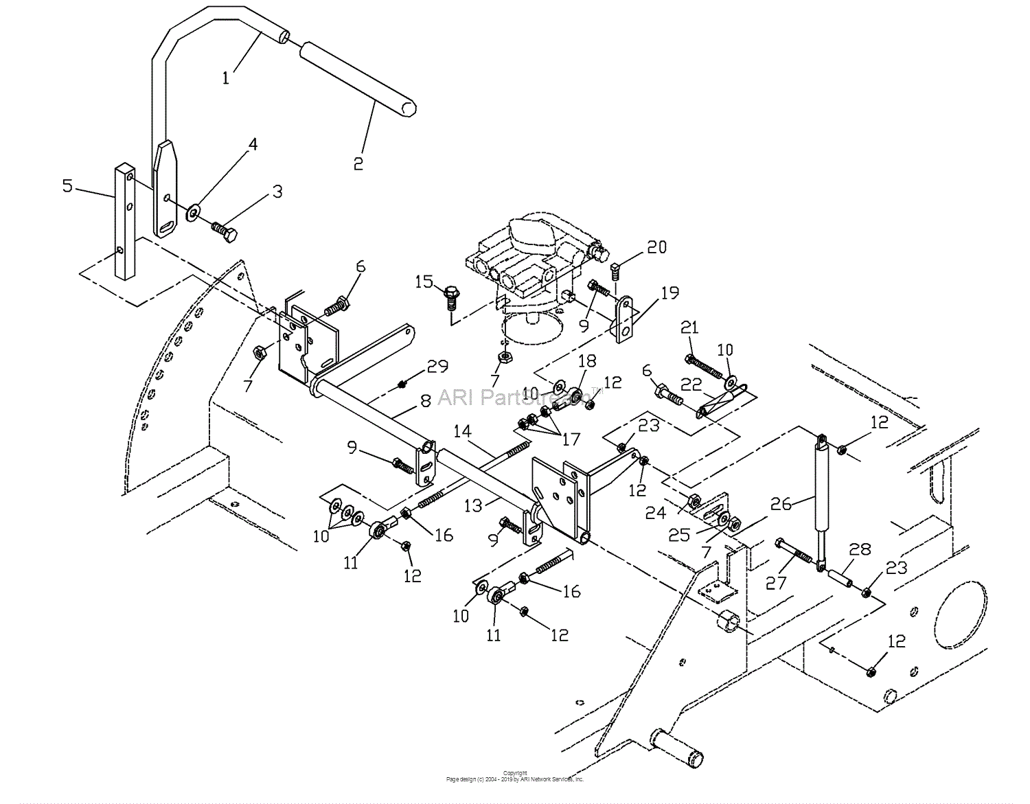 Husqvarna ZTH 4817 A (539104701-01) (2000-03) Parts Diagram for Motion ...