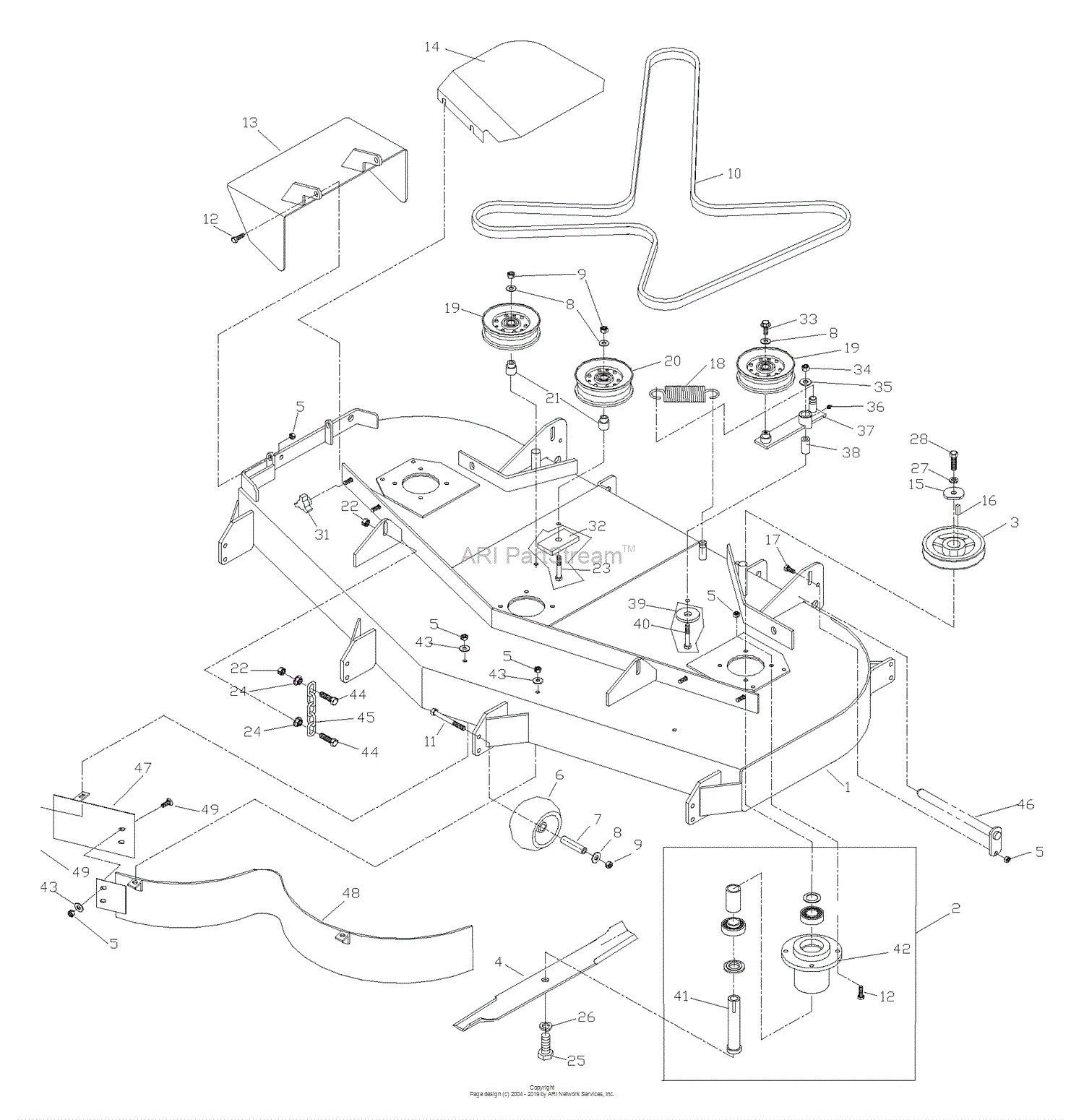 Husqvarna ZTH 6123 KAA (968999203) (2006-04) Parts Diagram for Front ...